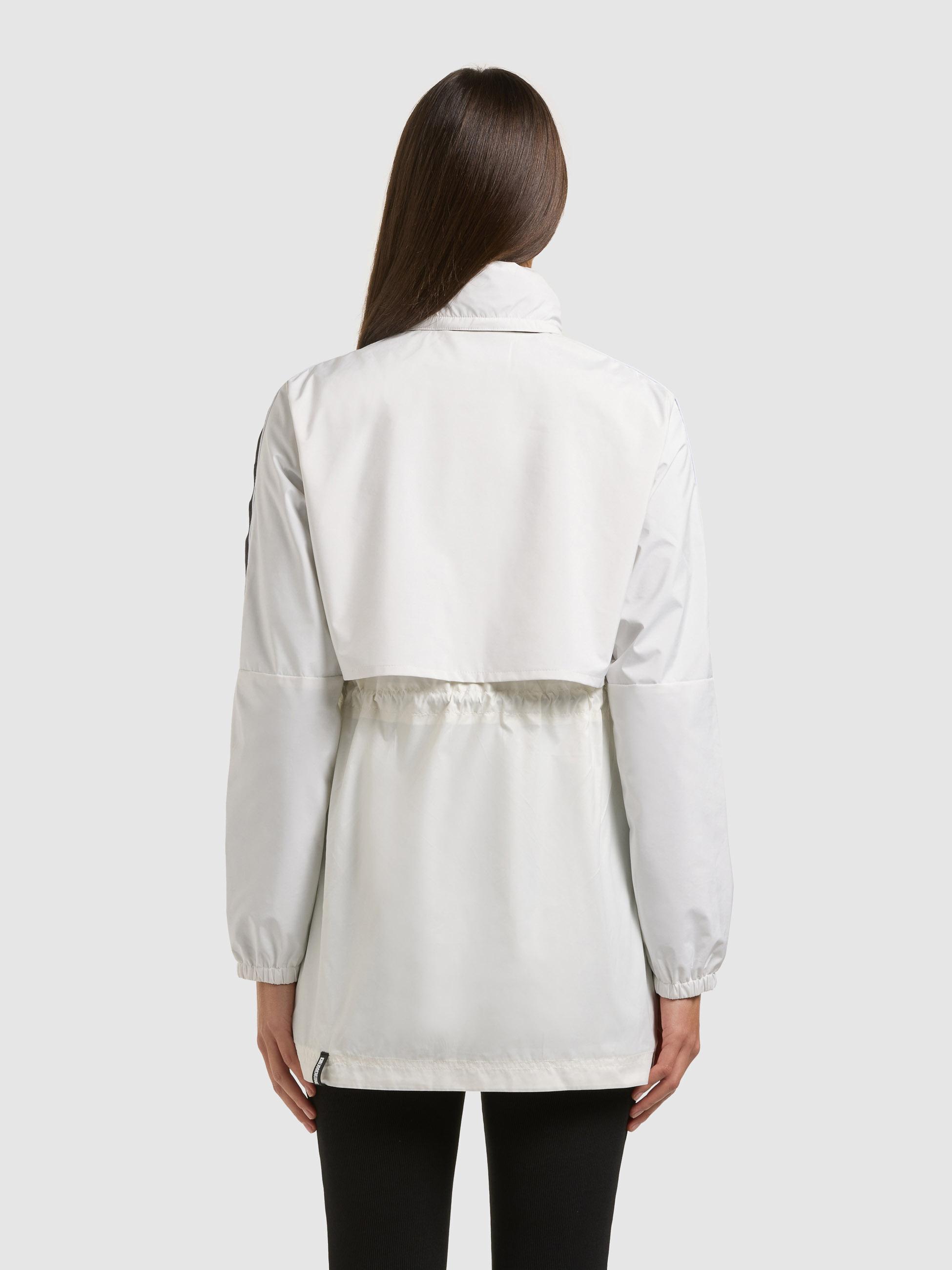 Übergangsmantel mit verstaubarer Kapuze "Izza" Offwhite