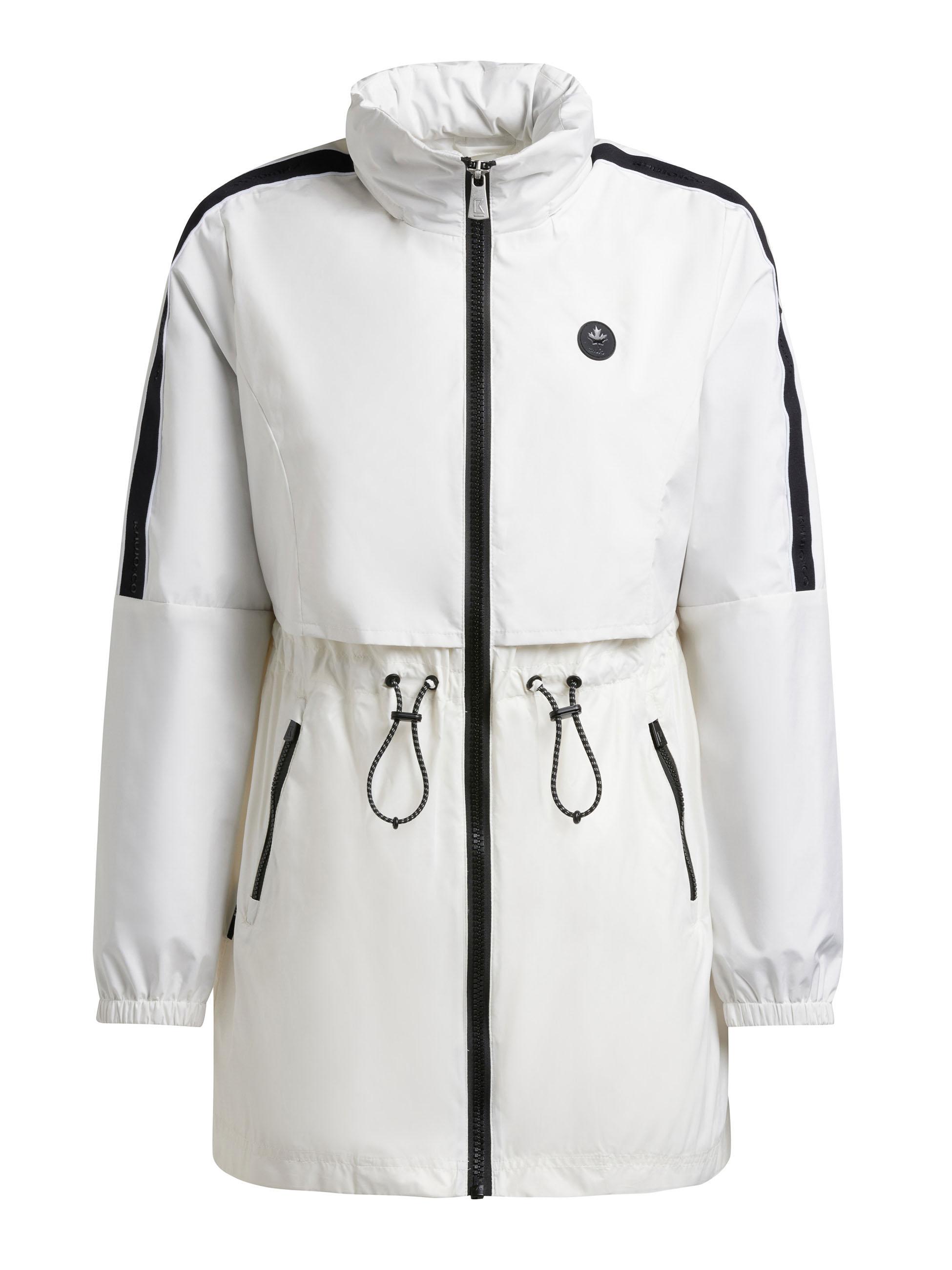 Übergangsmantel mit verstaubarer Kapuze "Izza" Offwhite