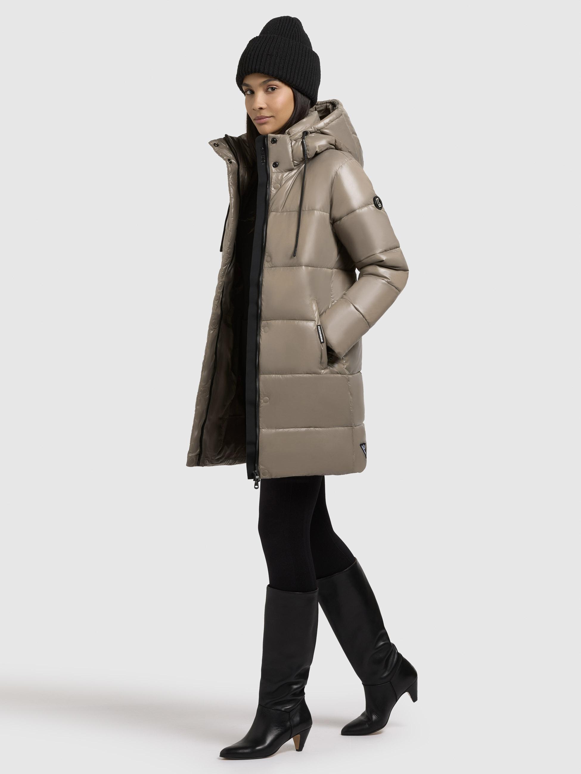 Warmer Winter Kurzmantel "Jadet2-YM" Champagne Beige