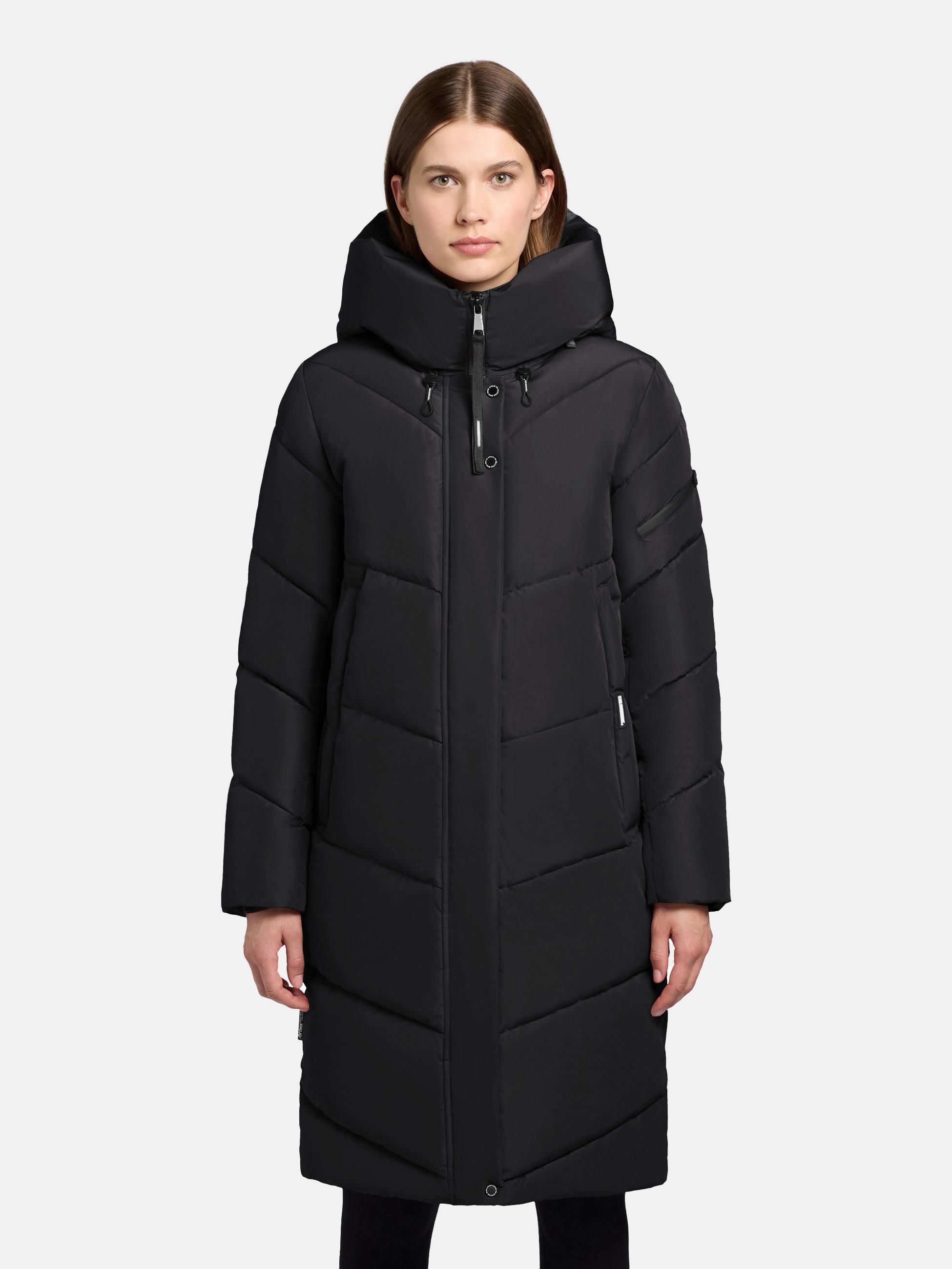 Steppmantel mit V-Steppung "Jange-YM" Black