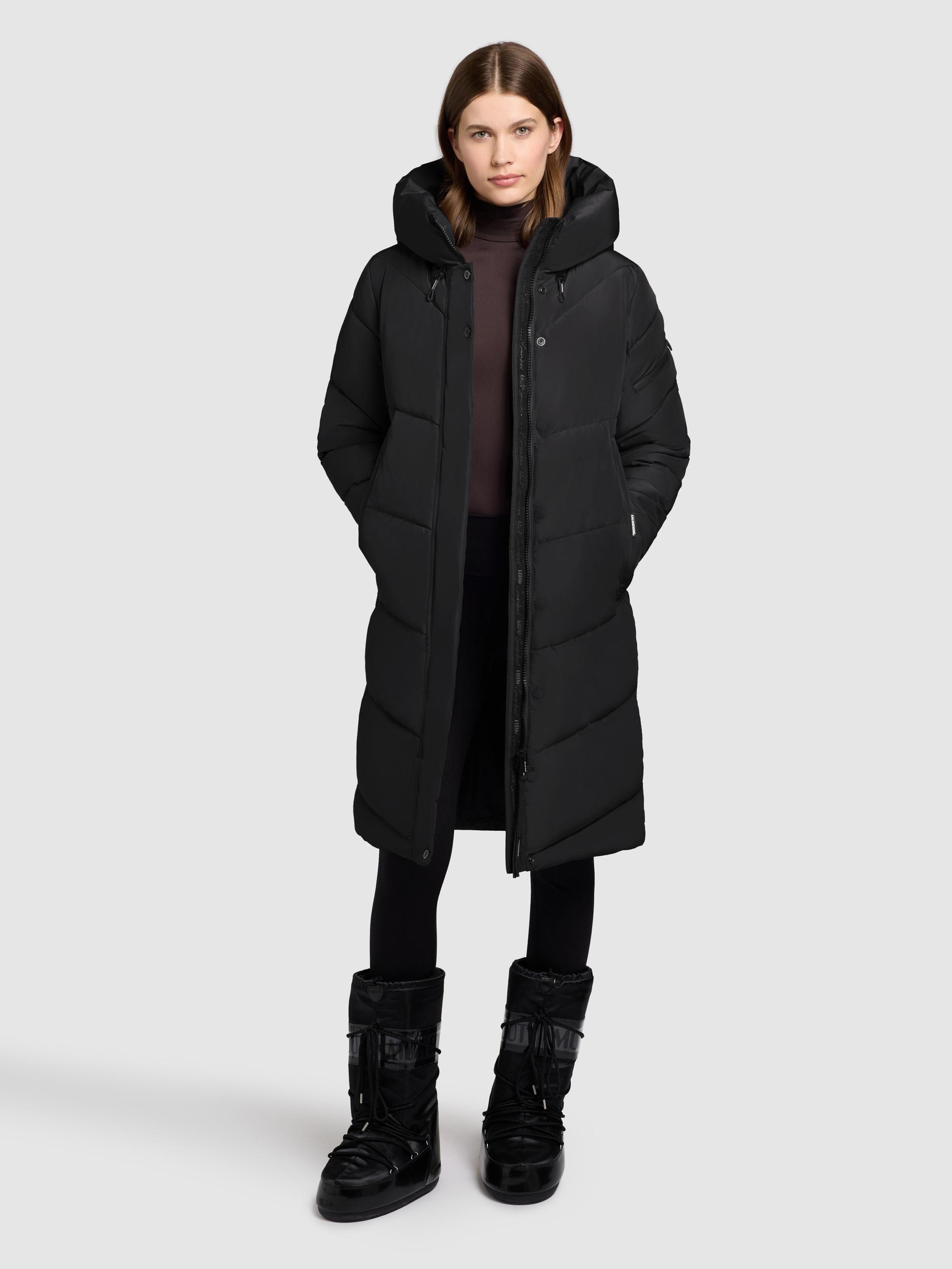 Steppmantel mit V-Steppung "Jange-YM" Black