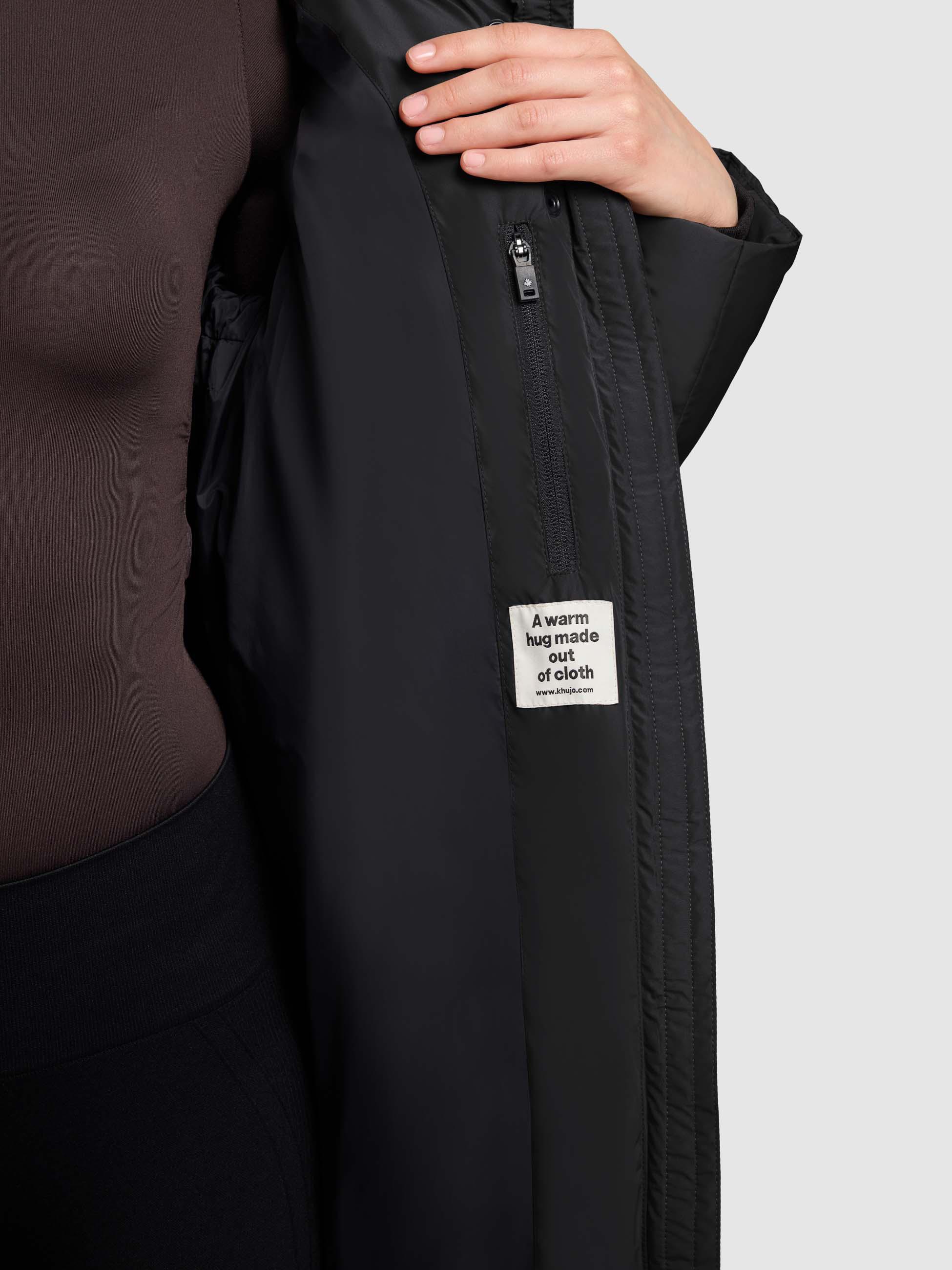 Steppmantel mit V-Steppung "Jange-YM" Black