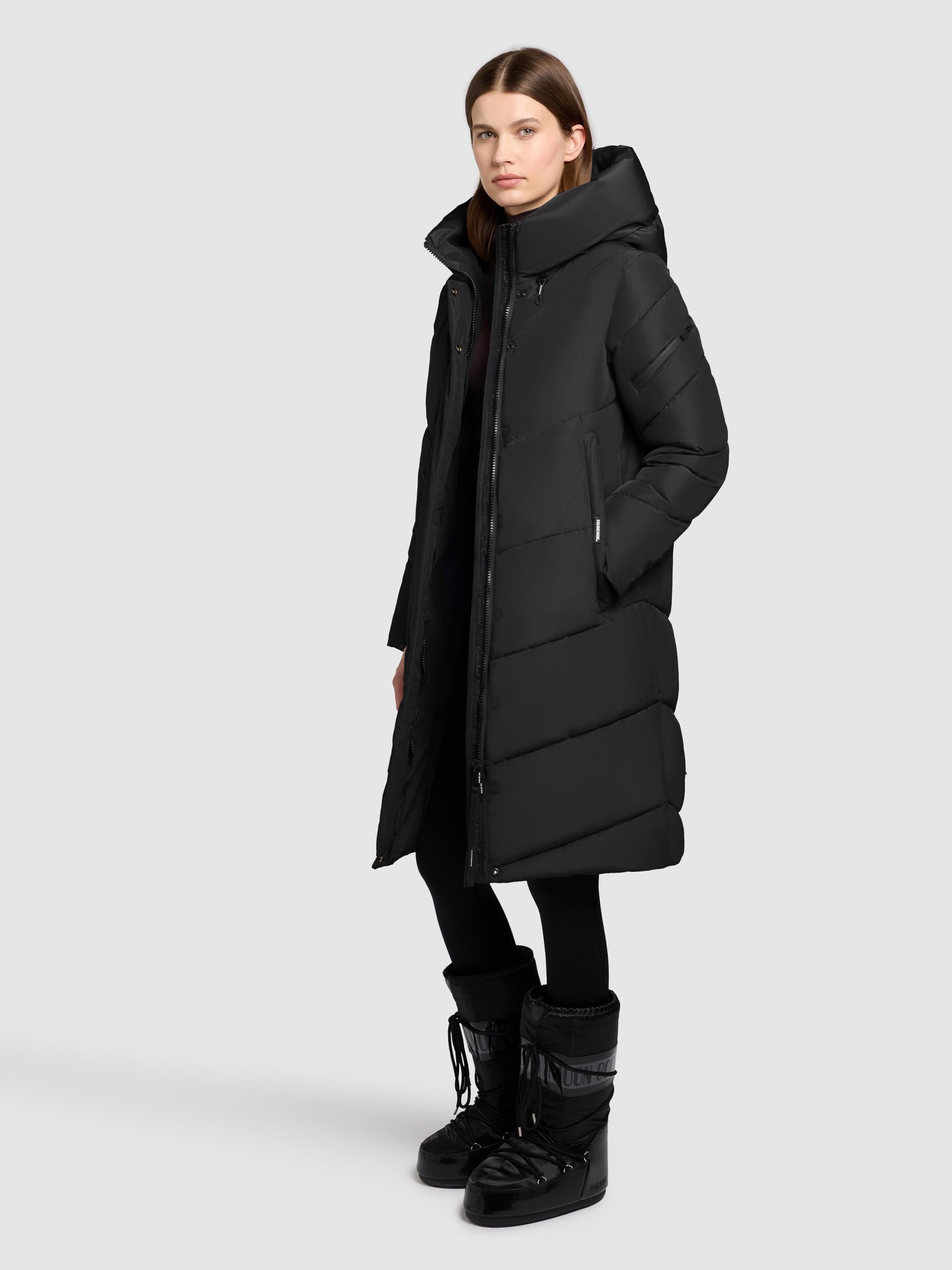 Steppmantel mit V-Steppung "Jange-YM" Black