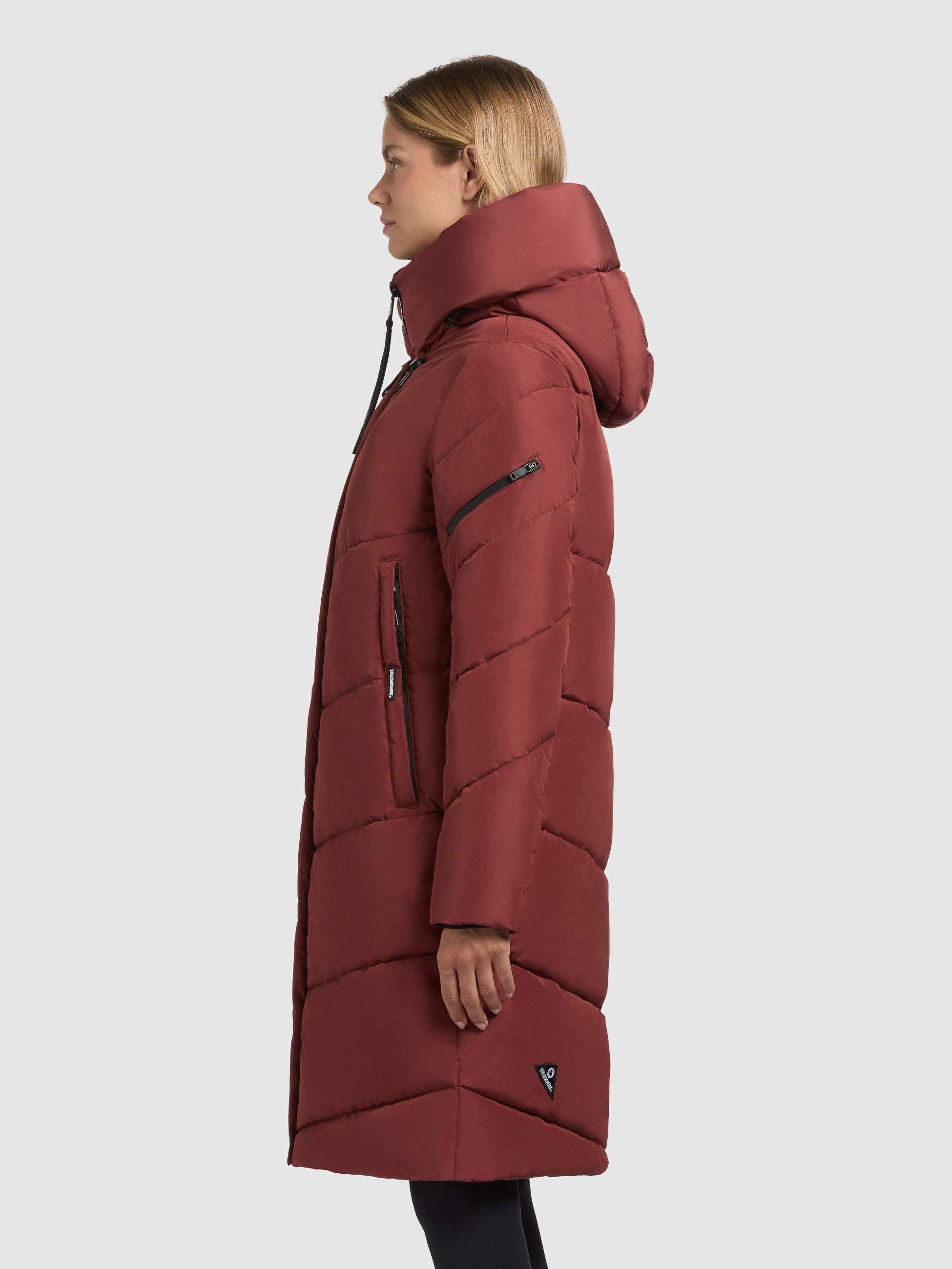 Steppmantel mit V-Steppung "Jange-YM" Dark Red