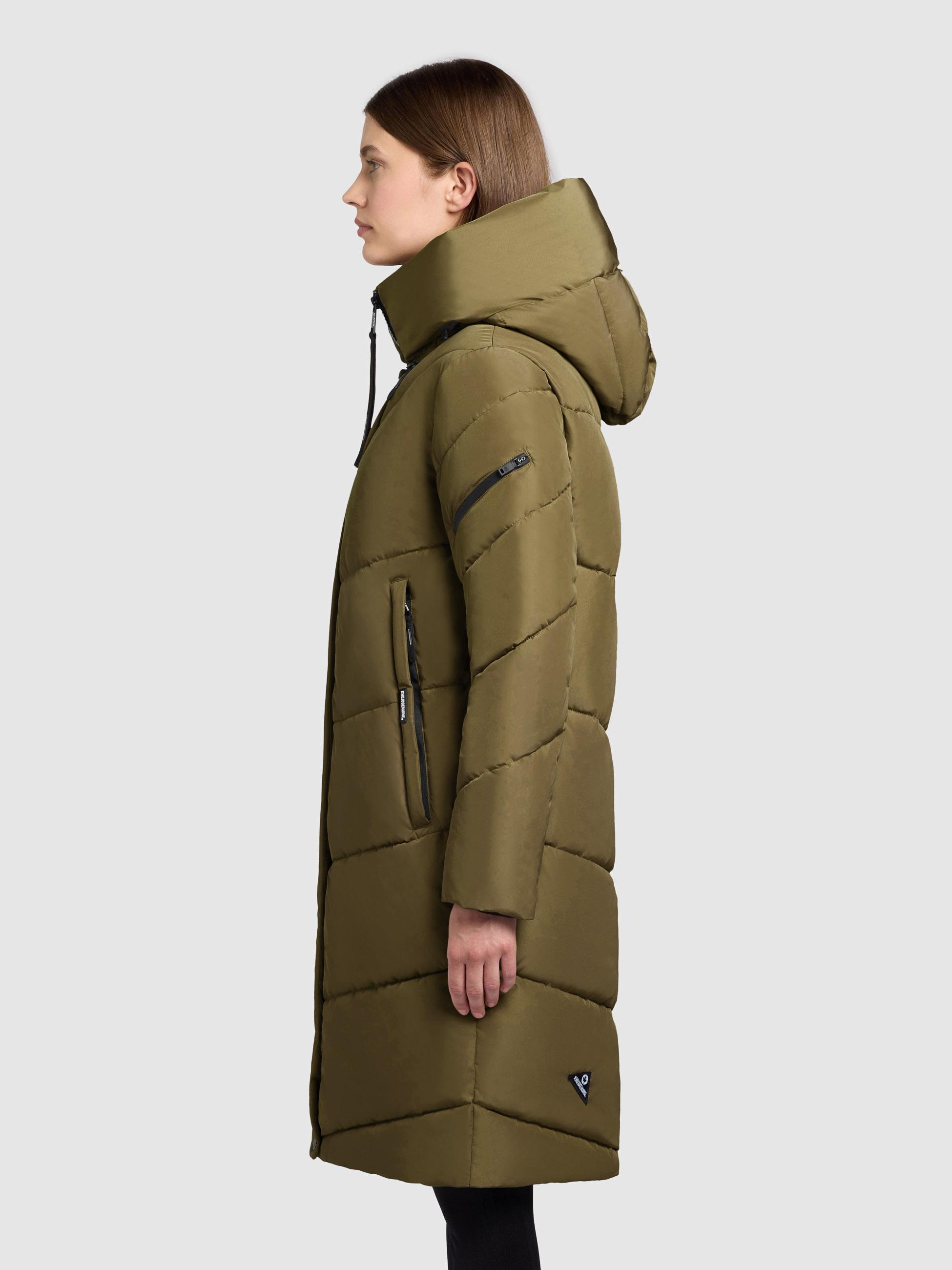 Steppmantel mit V-Steppung "Jange-YM" Scrub Green