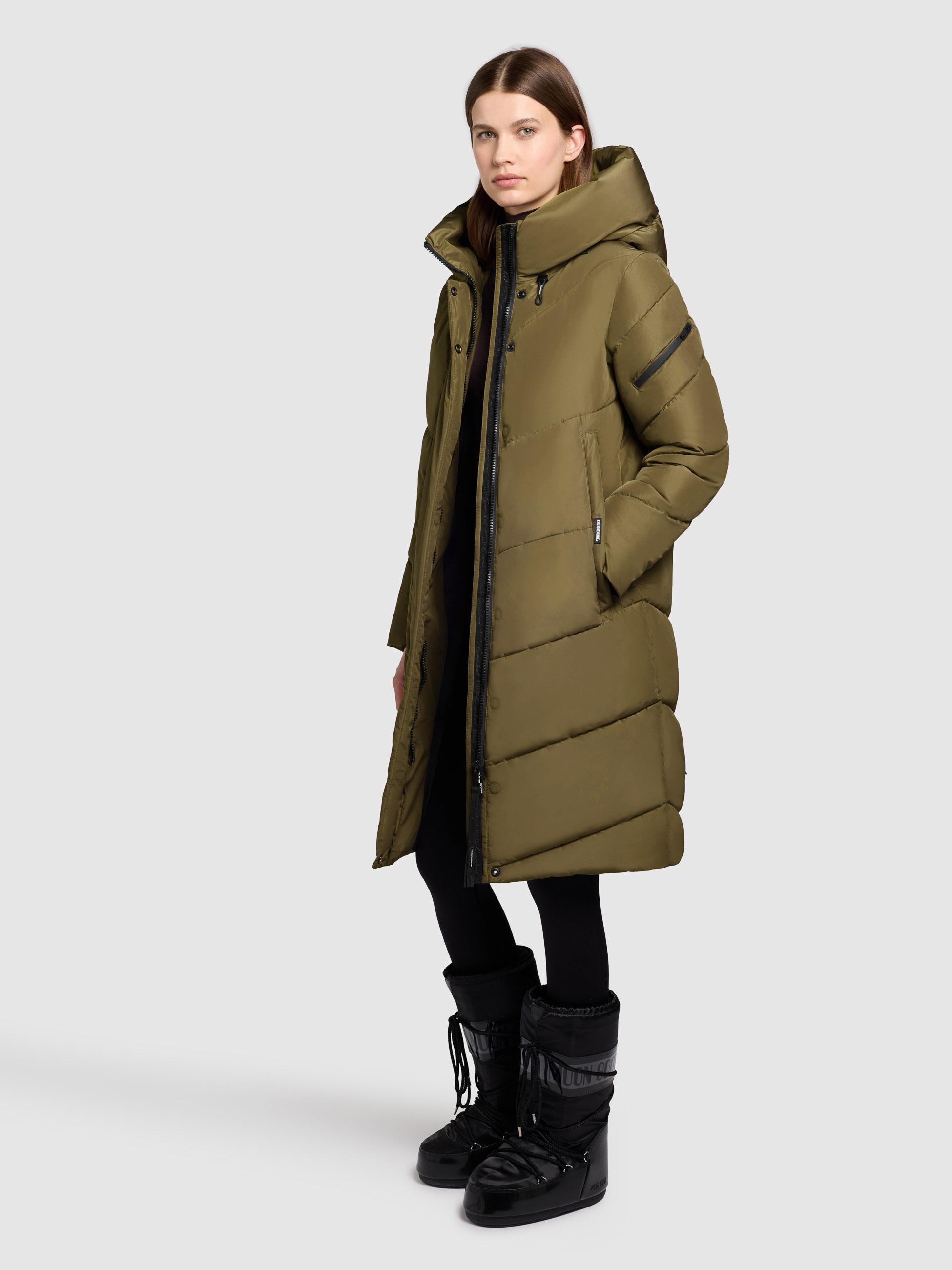 Steppmantel mit V-Steppung "Jange-YM" Scrub Green