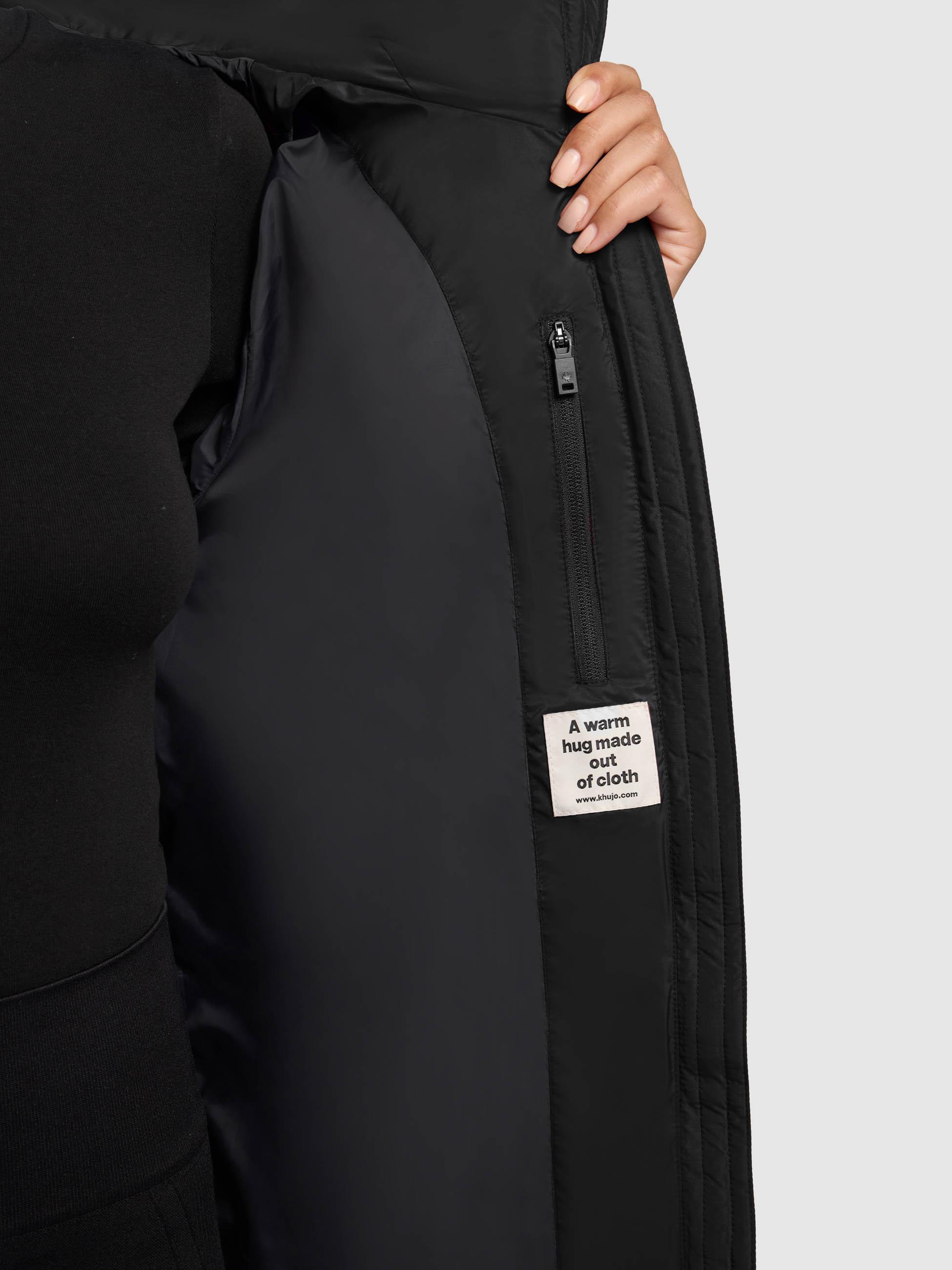 Warmer Steppmantel "Jilias5-YM" Black