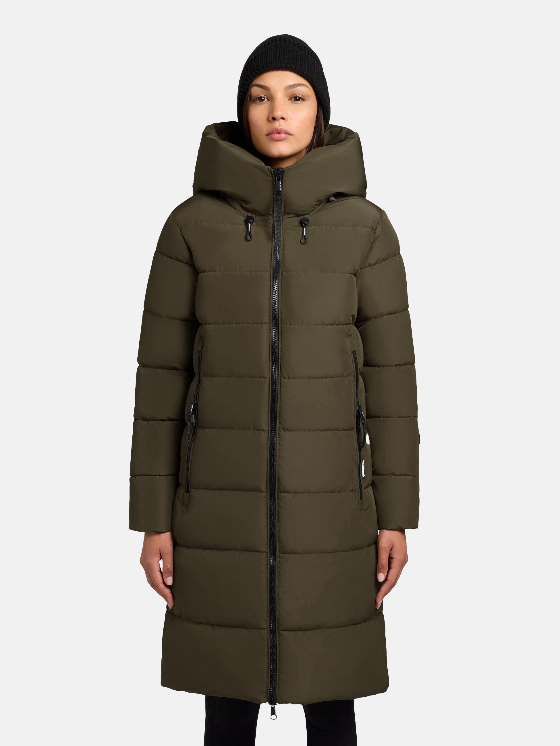 Warmer Steppmantel "Jilias5-YM" Dark Green
