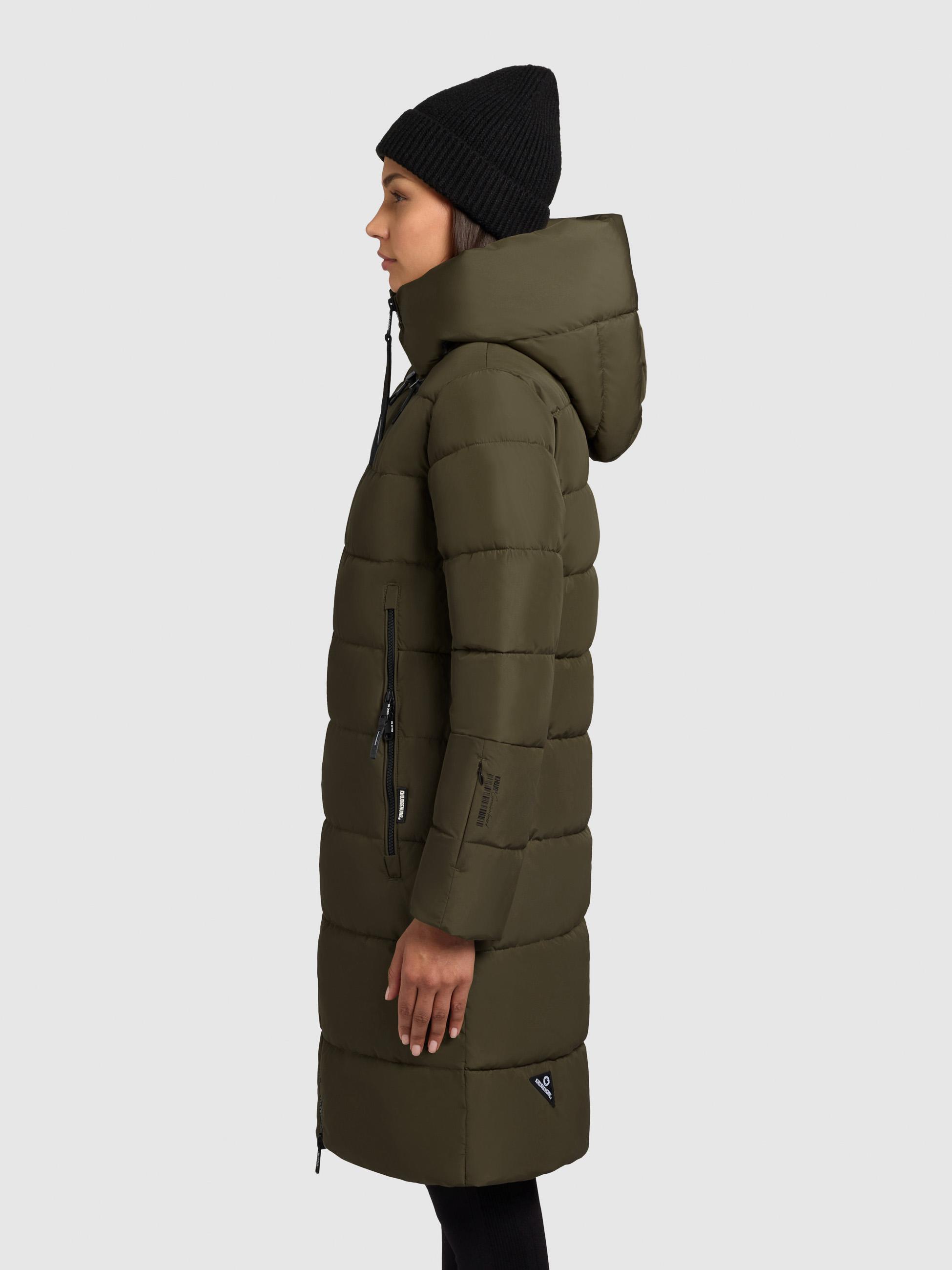 Warmer Steppmantel "Jilias5-YM" Dark Green
