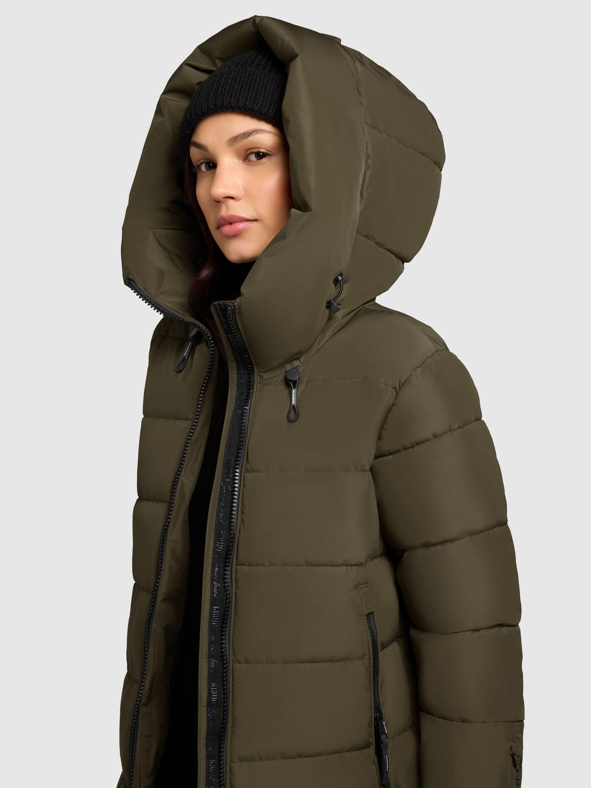 Warmer Steppmantel "Jilias5-YM" Dark Green