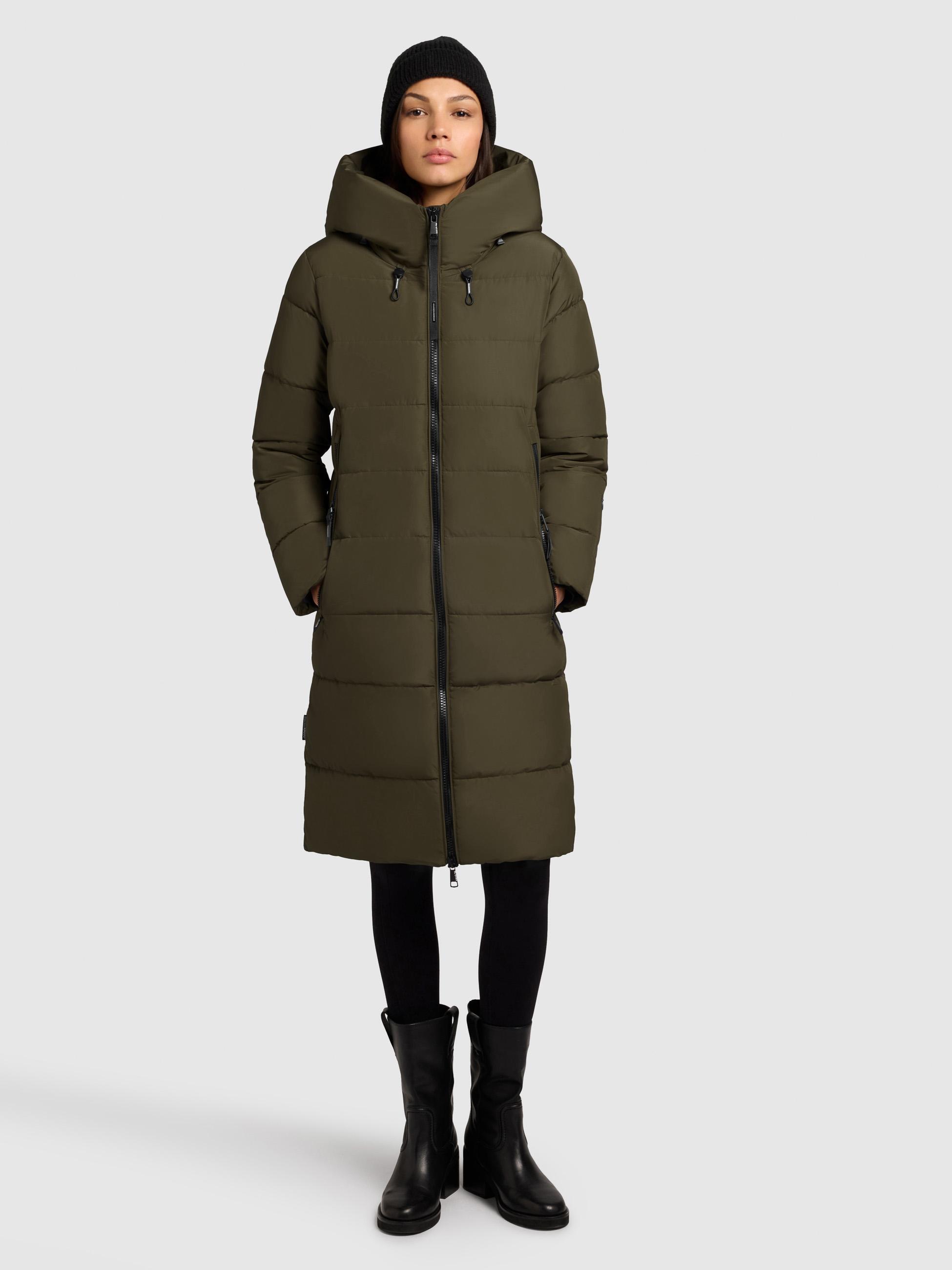 Warmer Steppmantel "Jilias5-YM" Dark Green