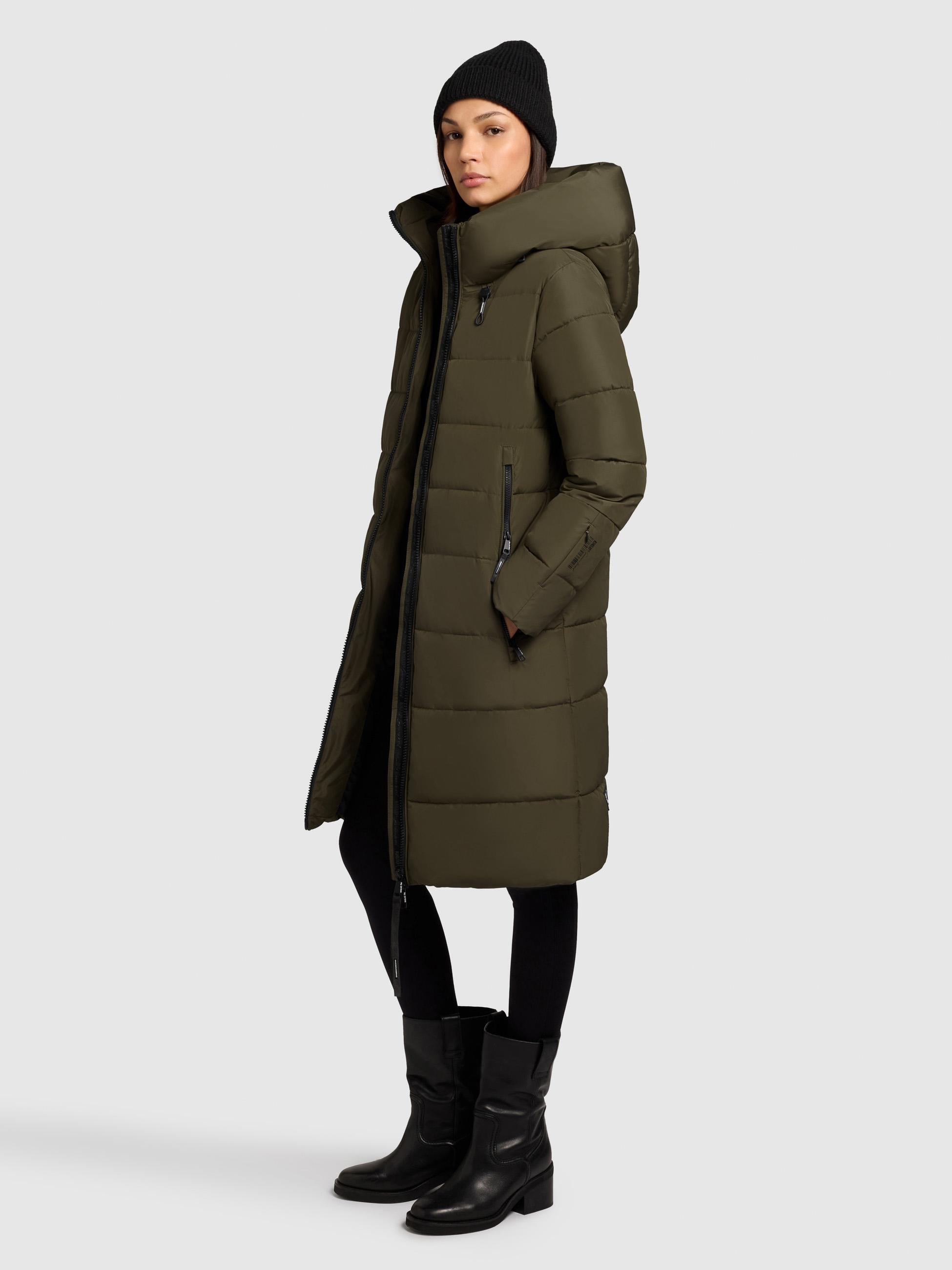 Warmer Steppmantel "Jilias5-YM" Dark Green