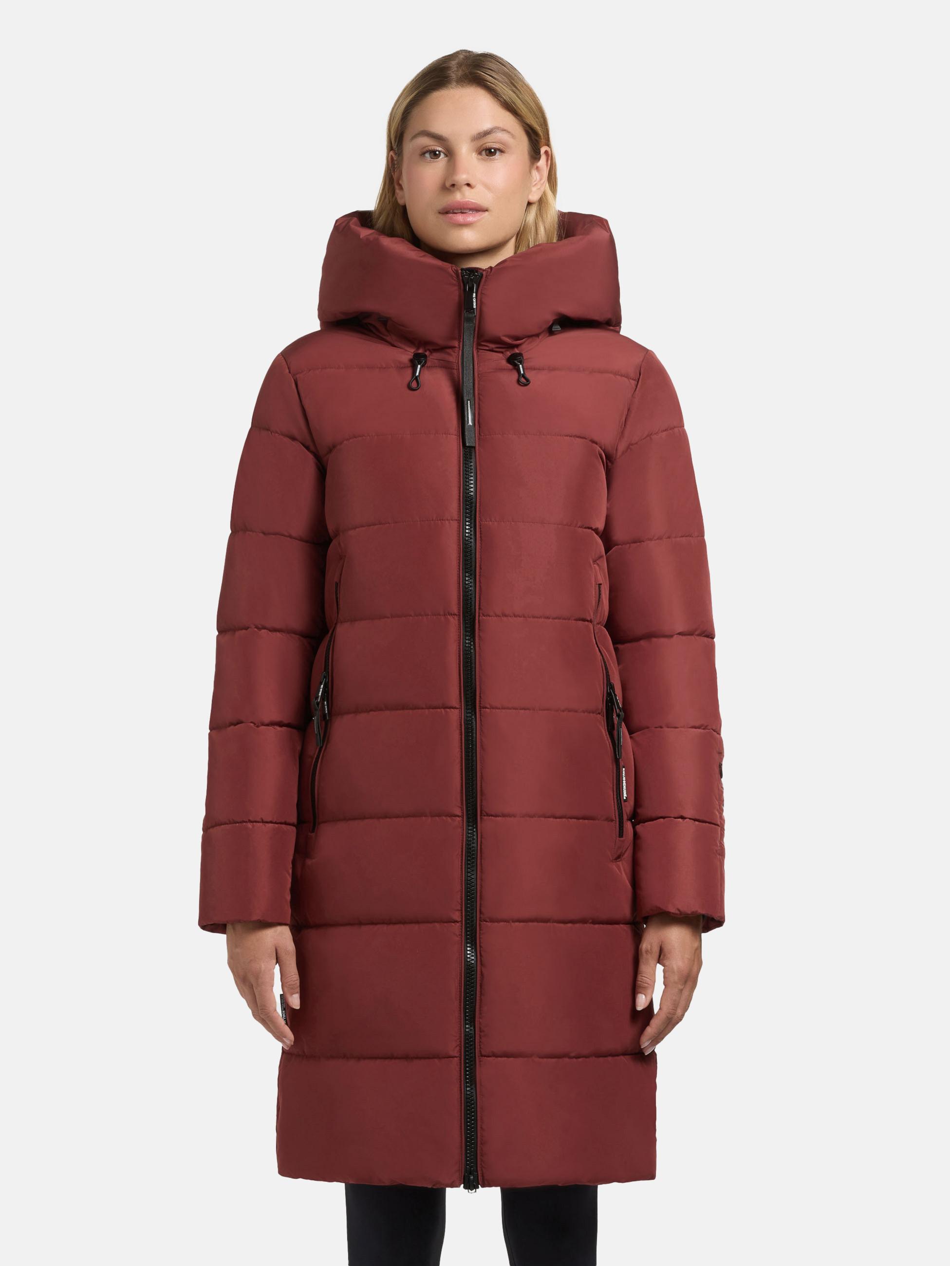 Warmer Steppmantel "Jilias5-YM" Dark Red