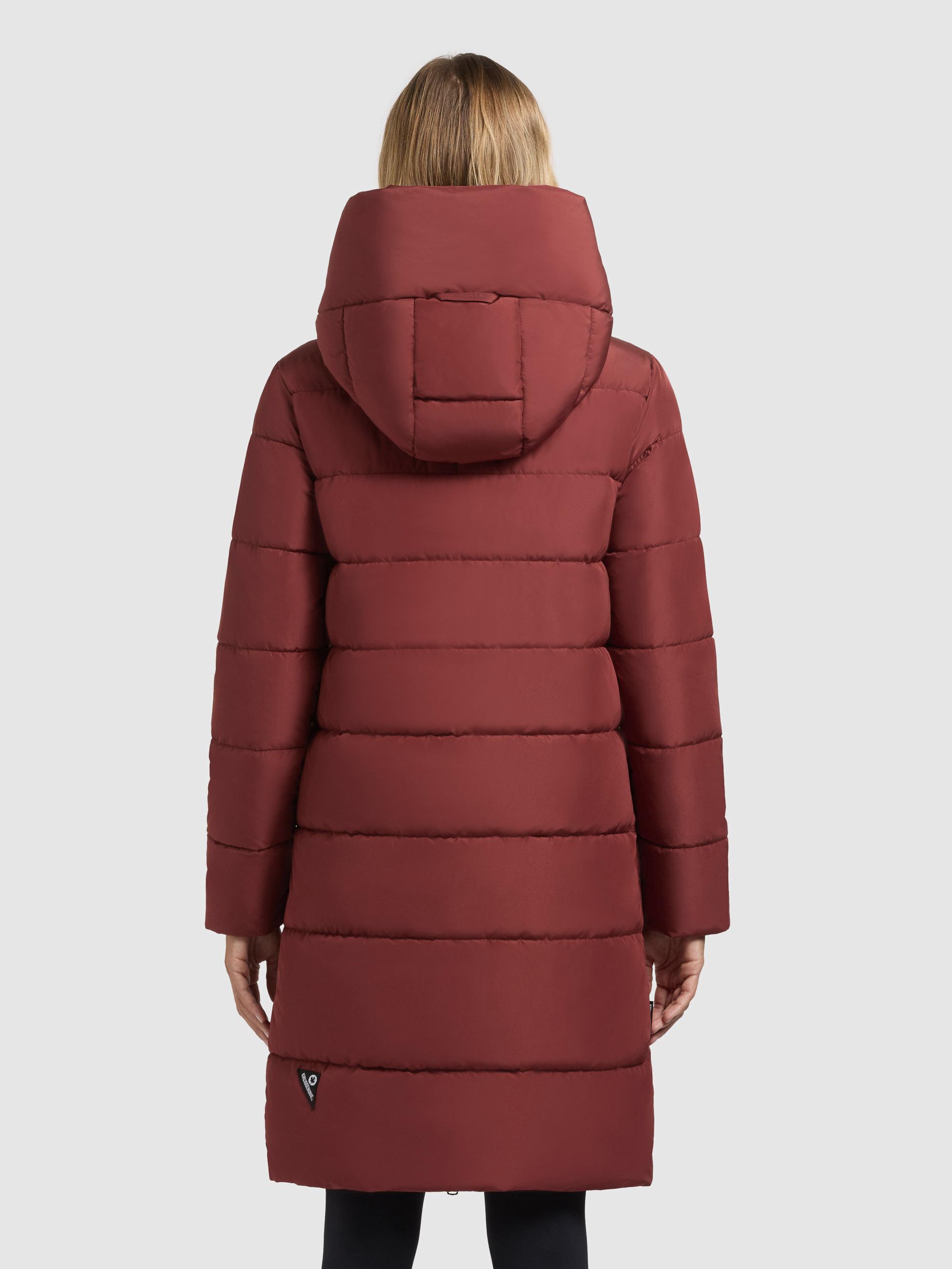 Warmer Steppmantel "Jilias5-YM" Dark Red