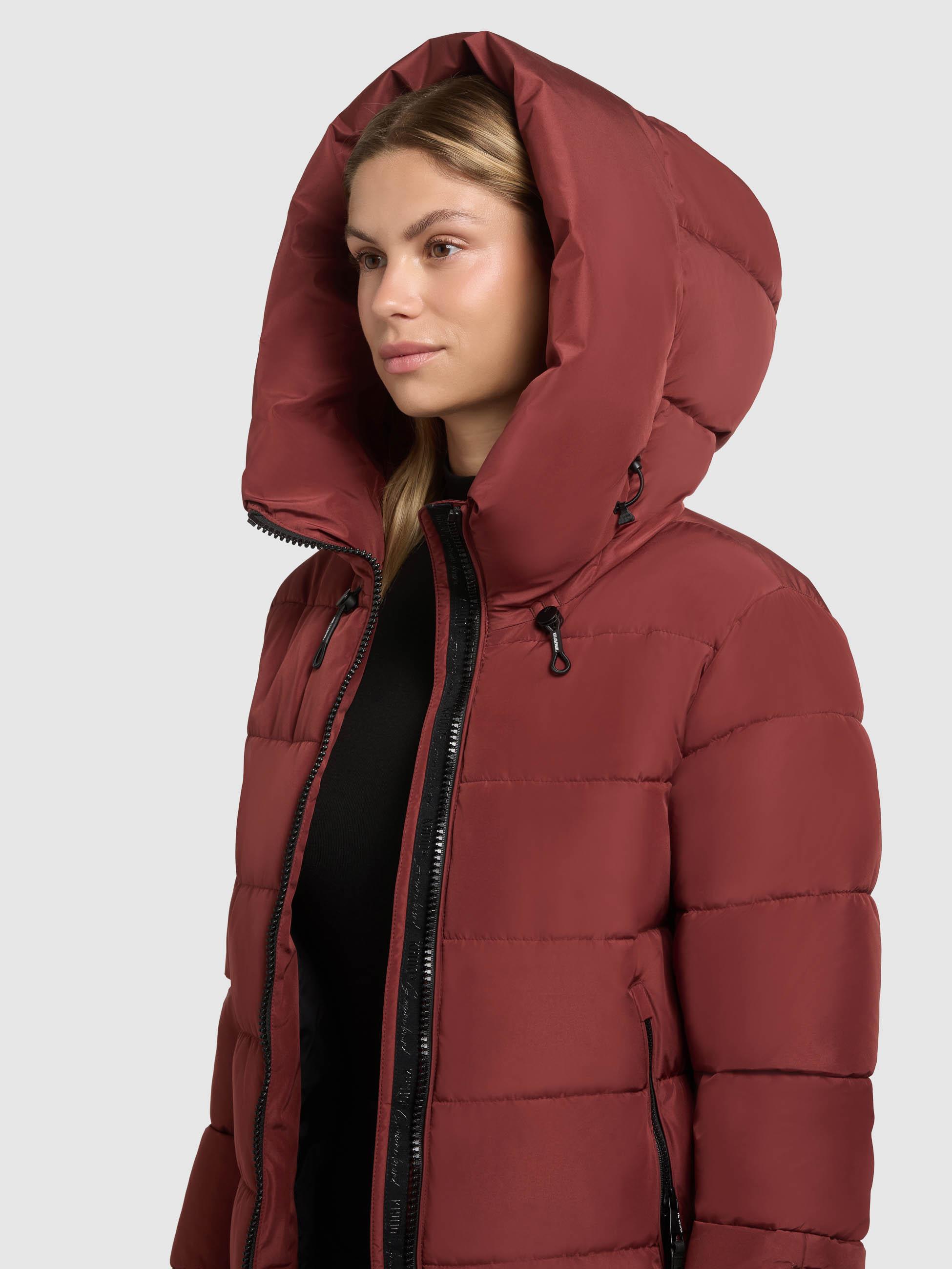 Warmer Steppmantel "Jilias5-YM" Dark Red
