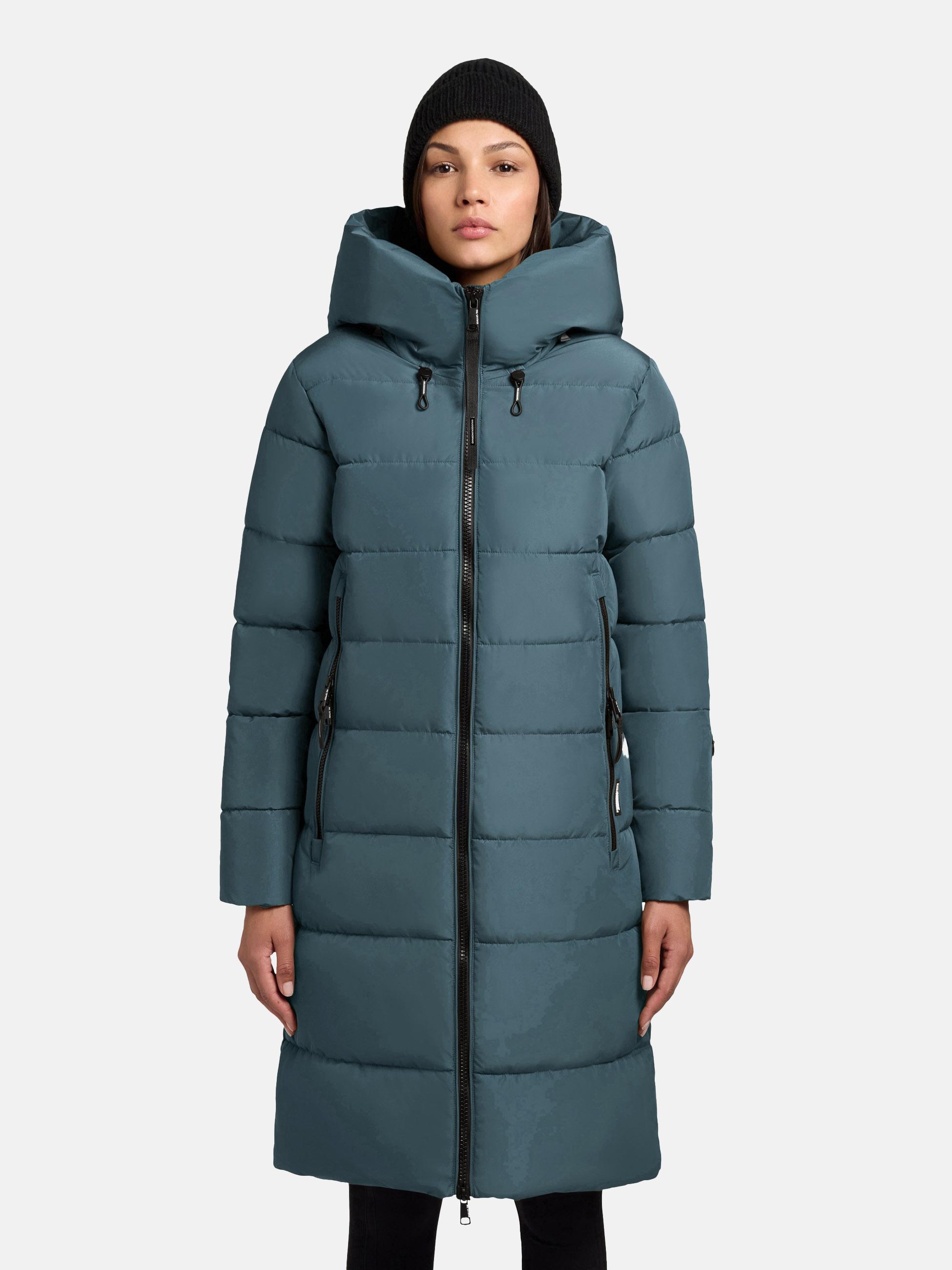 Warmer Steppmantel "Jilias5-YM" Dim Blue