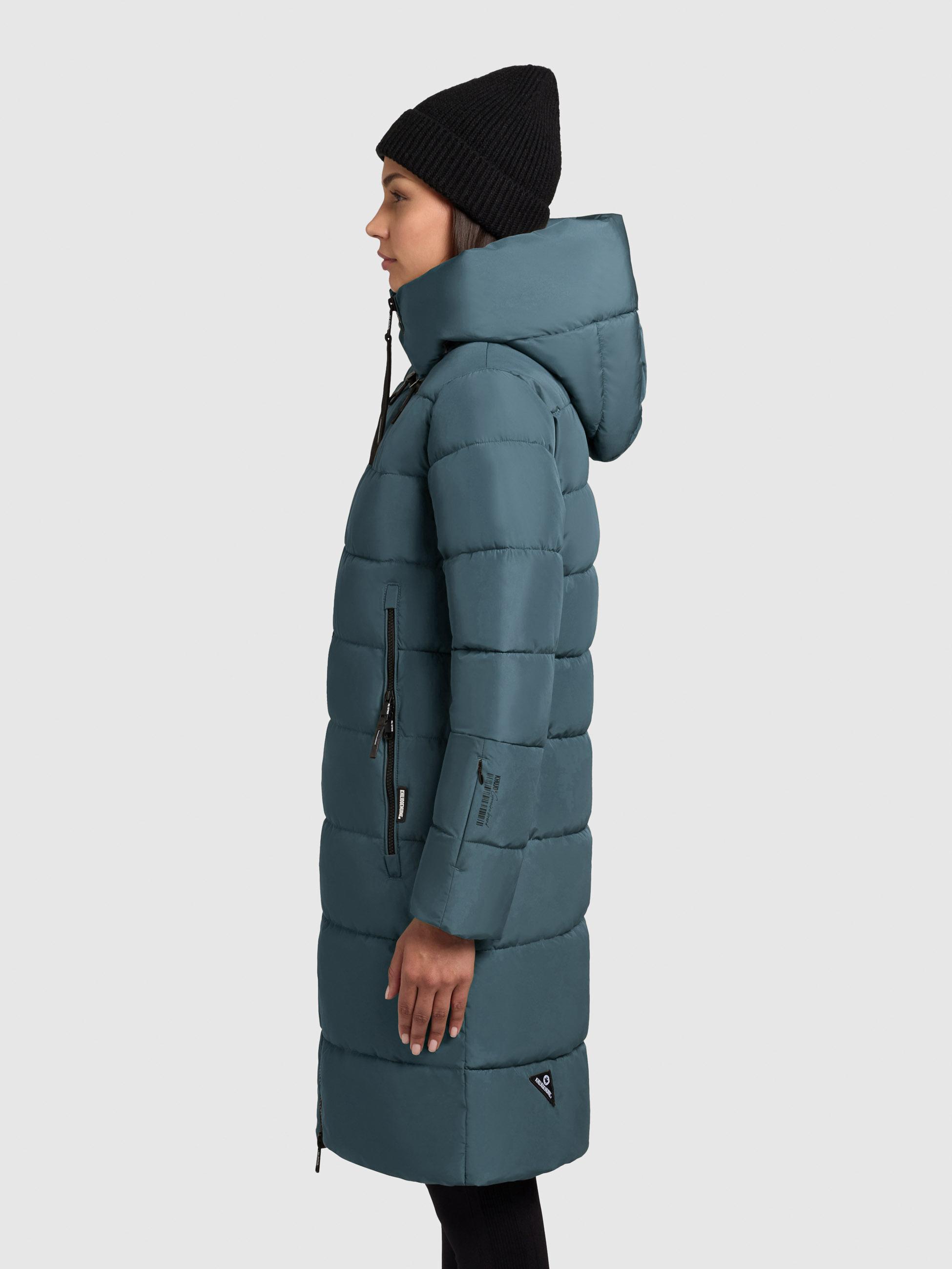 Warmer Steppmantel "Jilias5-YM" Dim Blue