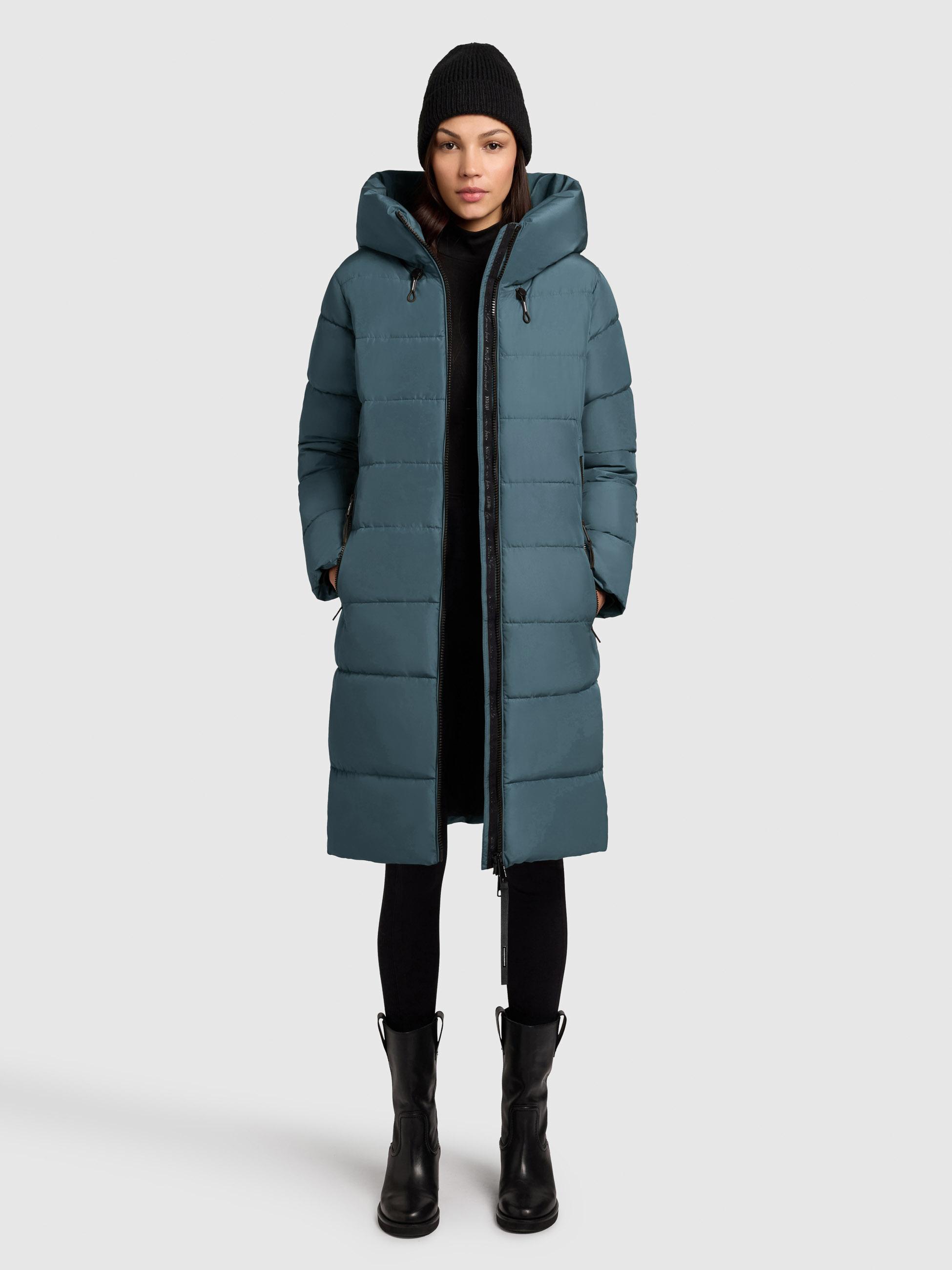 Warmer Steppmantel "Jilias5-YM" Dim Blue