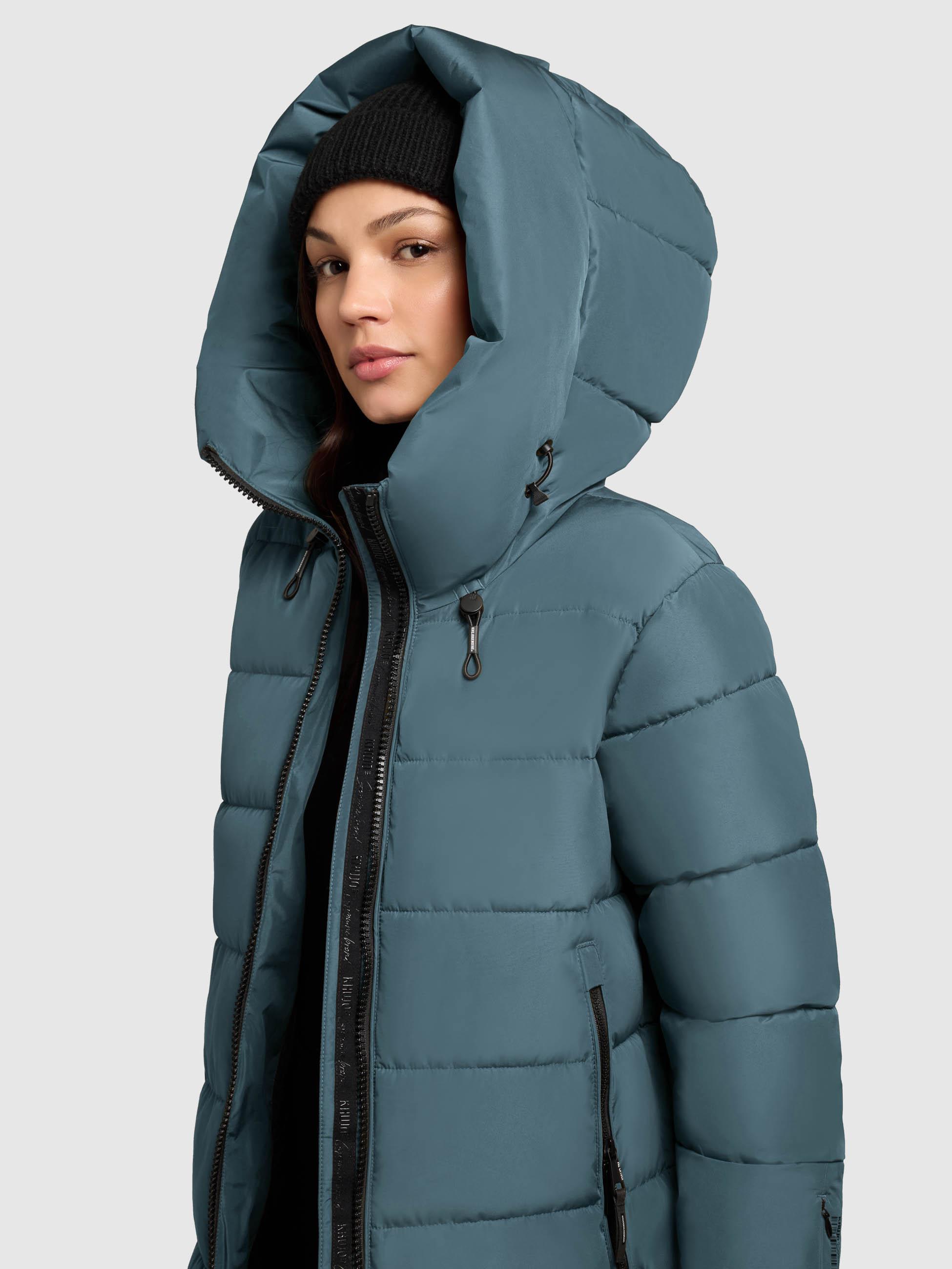 Warmer Steppmantel "Jilias5-YM" Dim Blue
