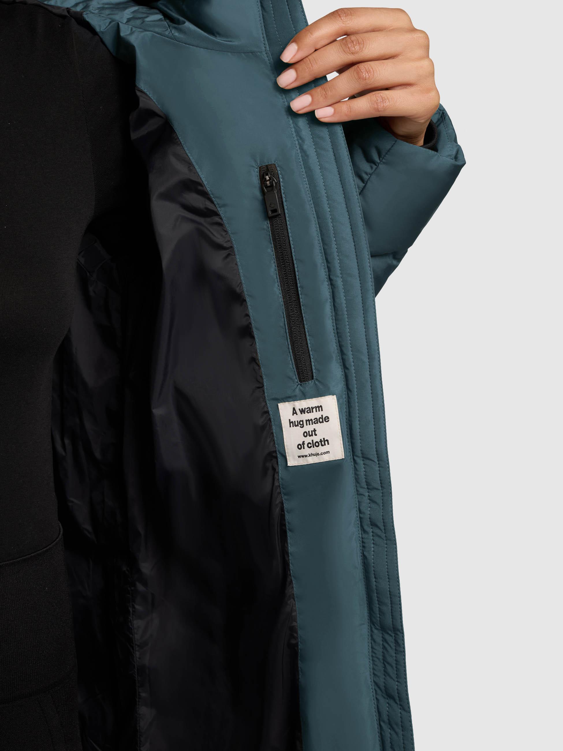 Warmer Steppmantel "Jilias5-YM" Dim Blue