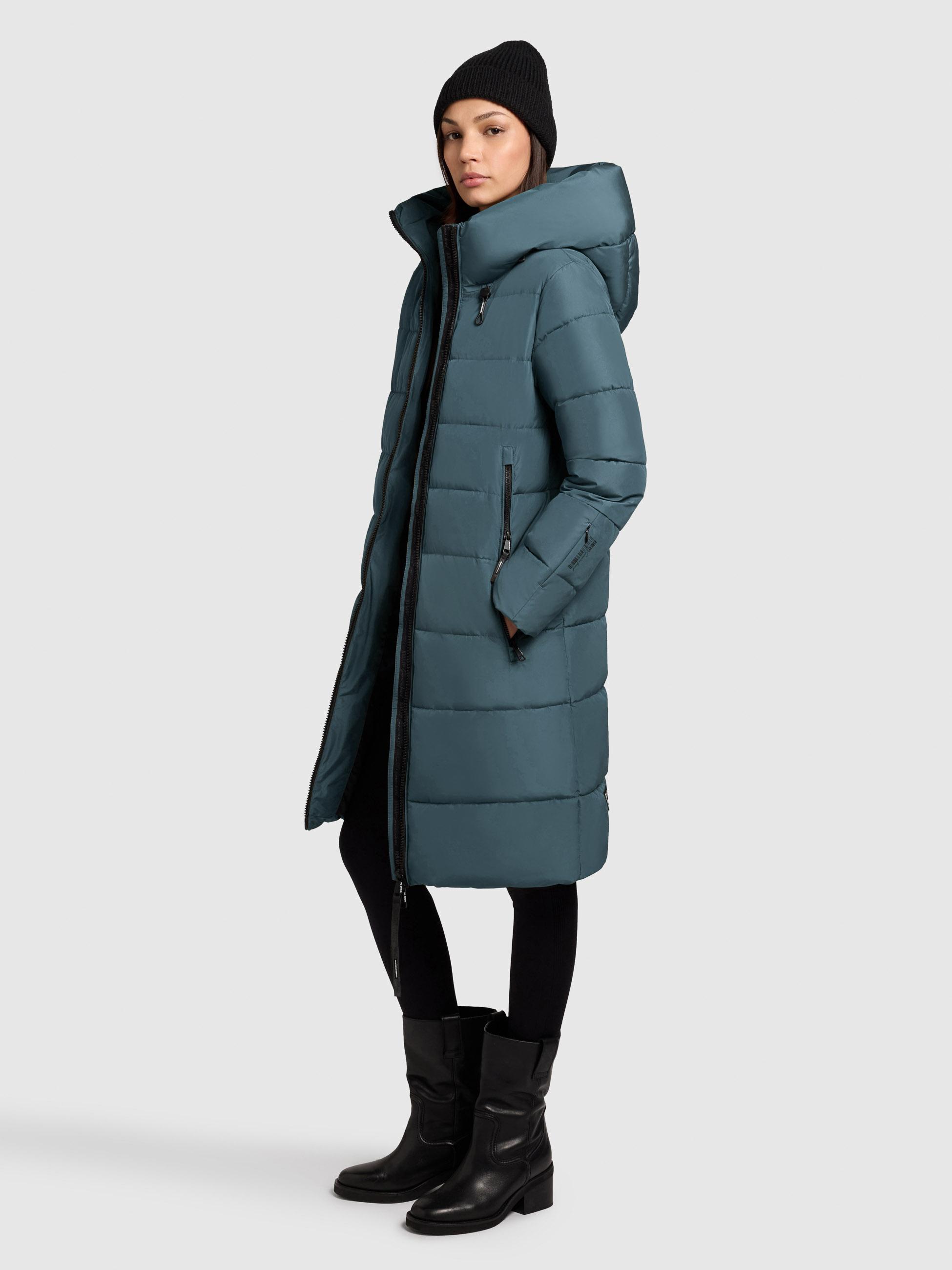 Warmer Steppmantel "Jilias5-YM" Dim Blue