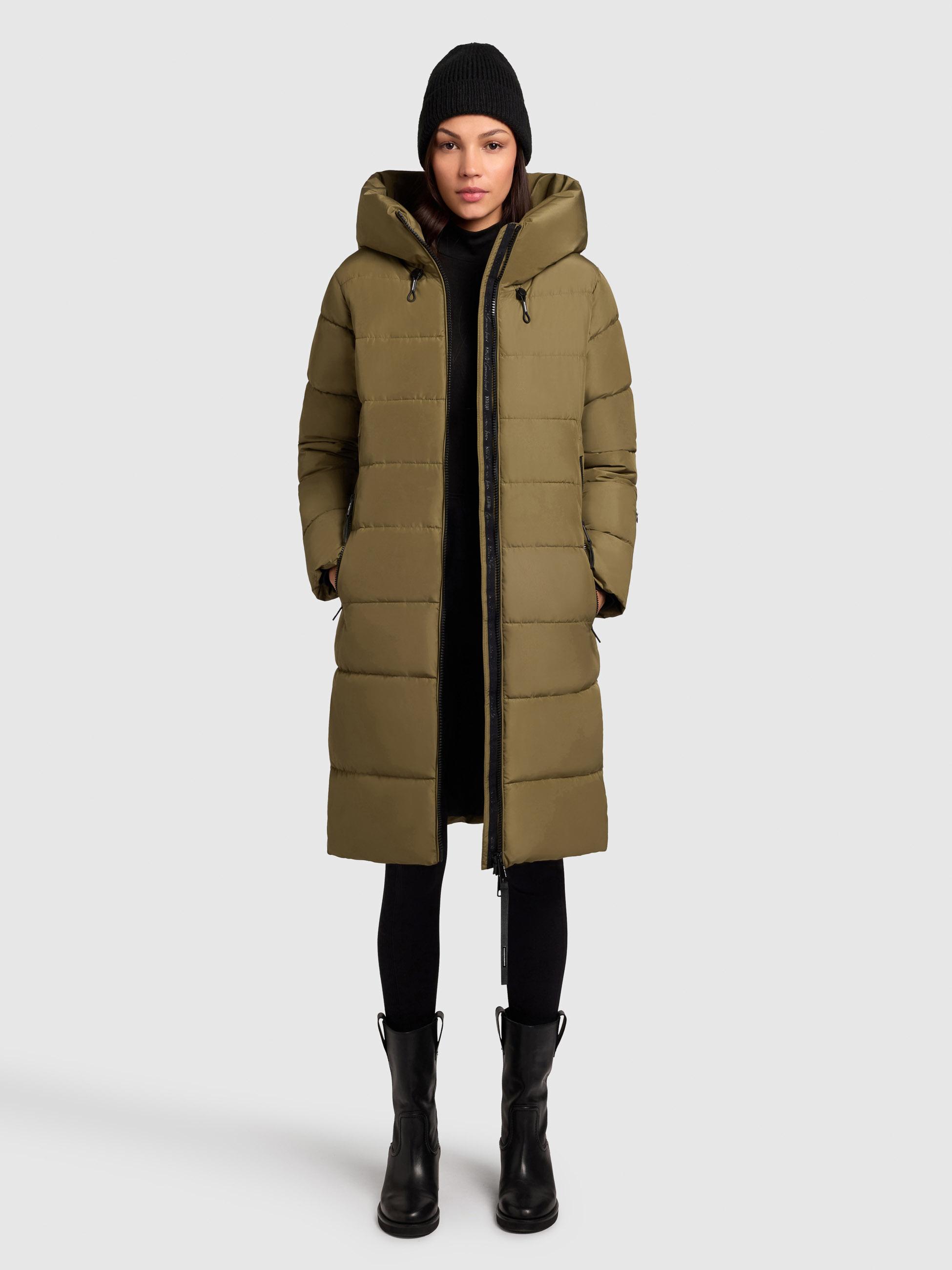 Warmer Steppmantel "Jilias5-YM" Scrub Green