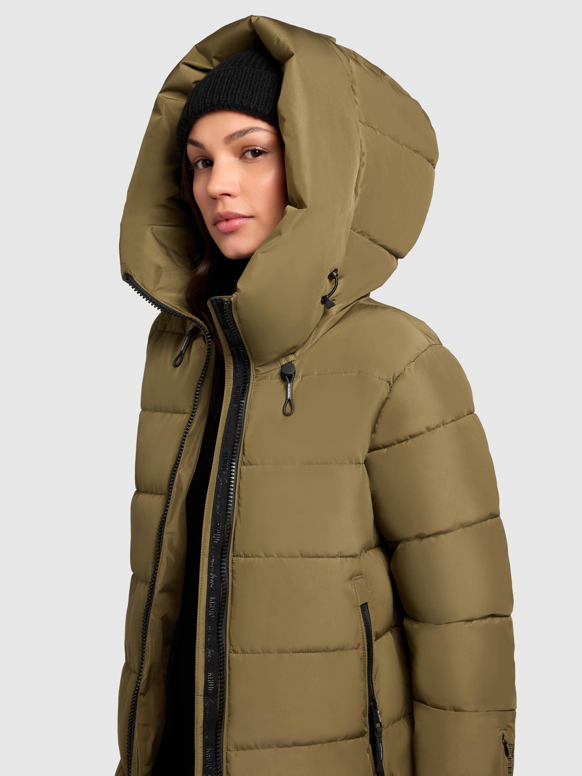 Warmer Steppmantel "Jilias5-YM" Scrub Green