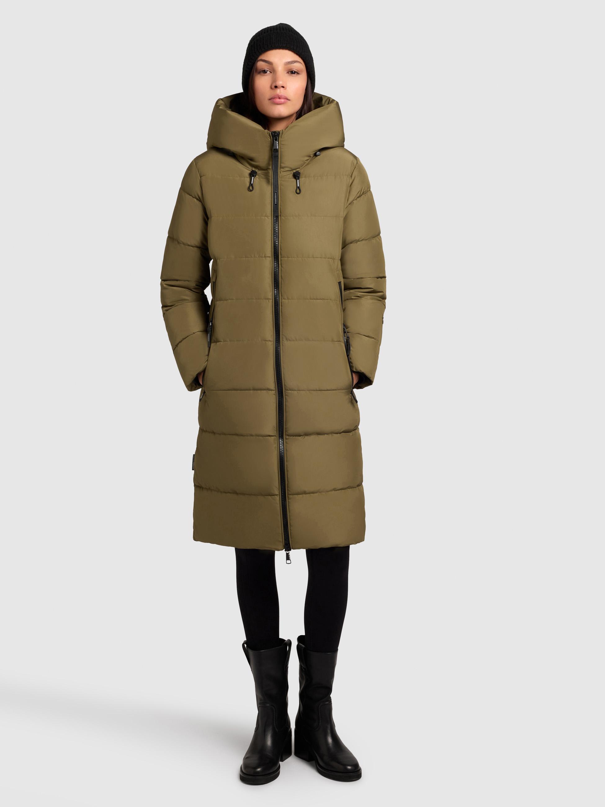 Warmer Steppmantel "Jilias5-YM" Scrub Green