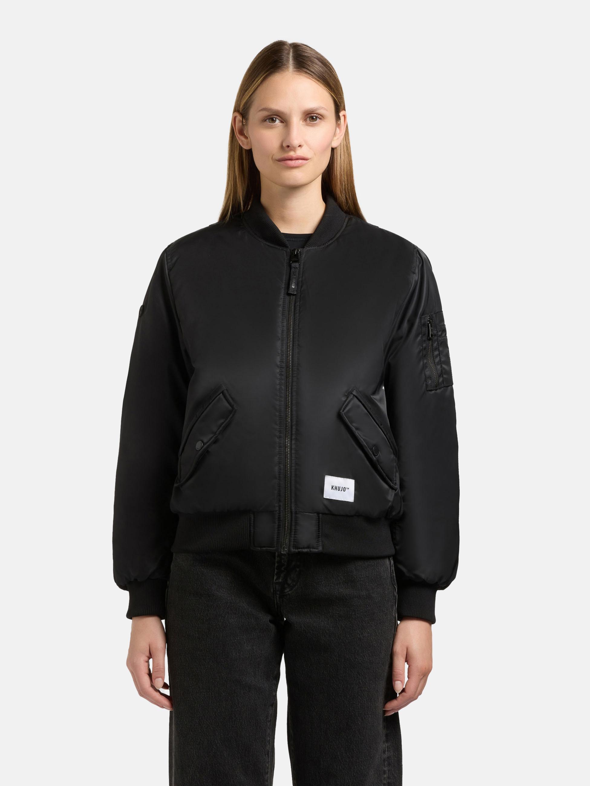 Seidig glänzende Bomberjacke "Kasia" Bomber Black