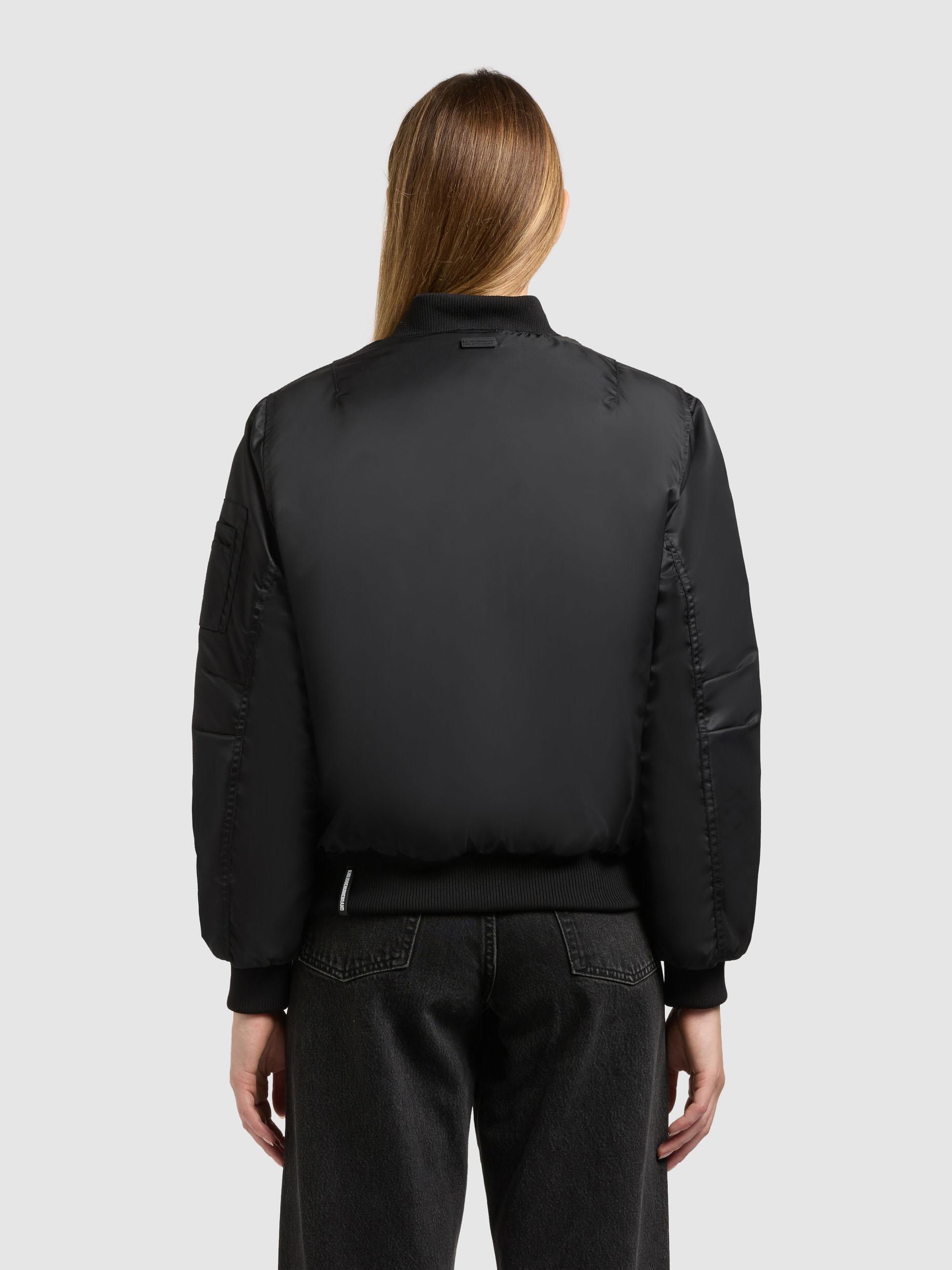 Seidig glänzende Bomberjacke "Kasia" Bomber Black