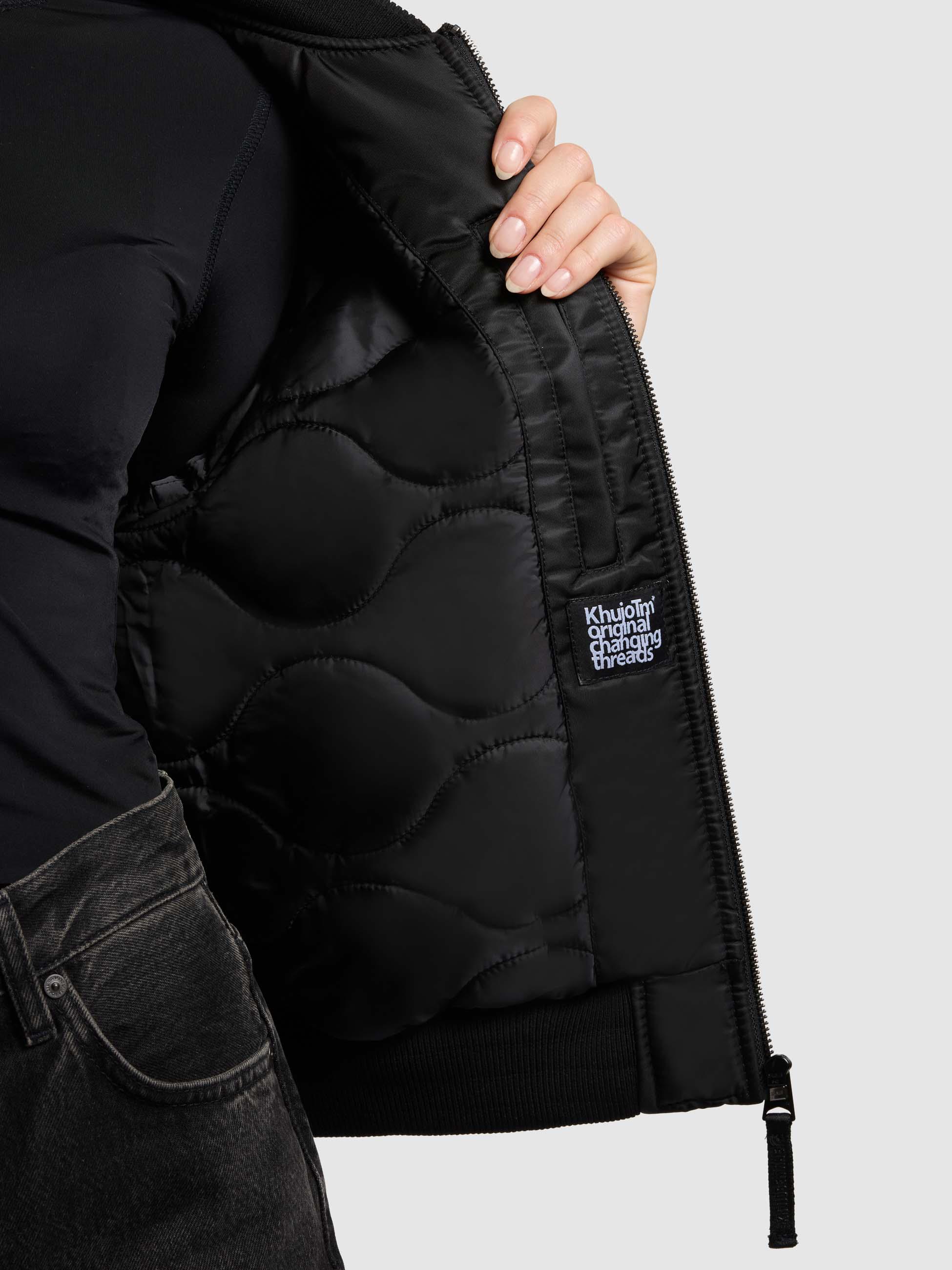 Seidig glänzende Bomberjacke "Kasia" Bomber Black