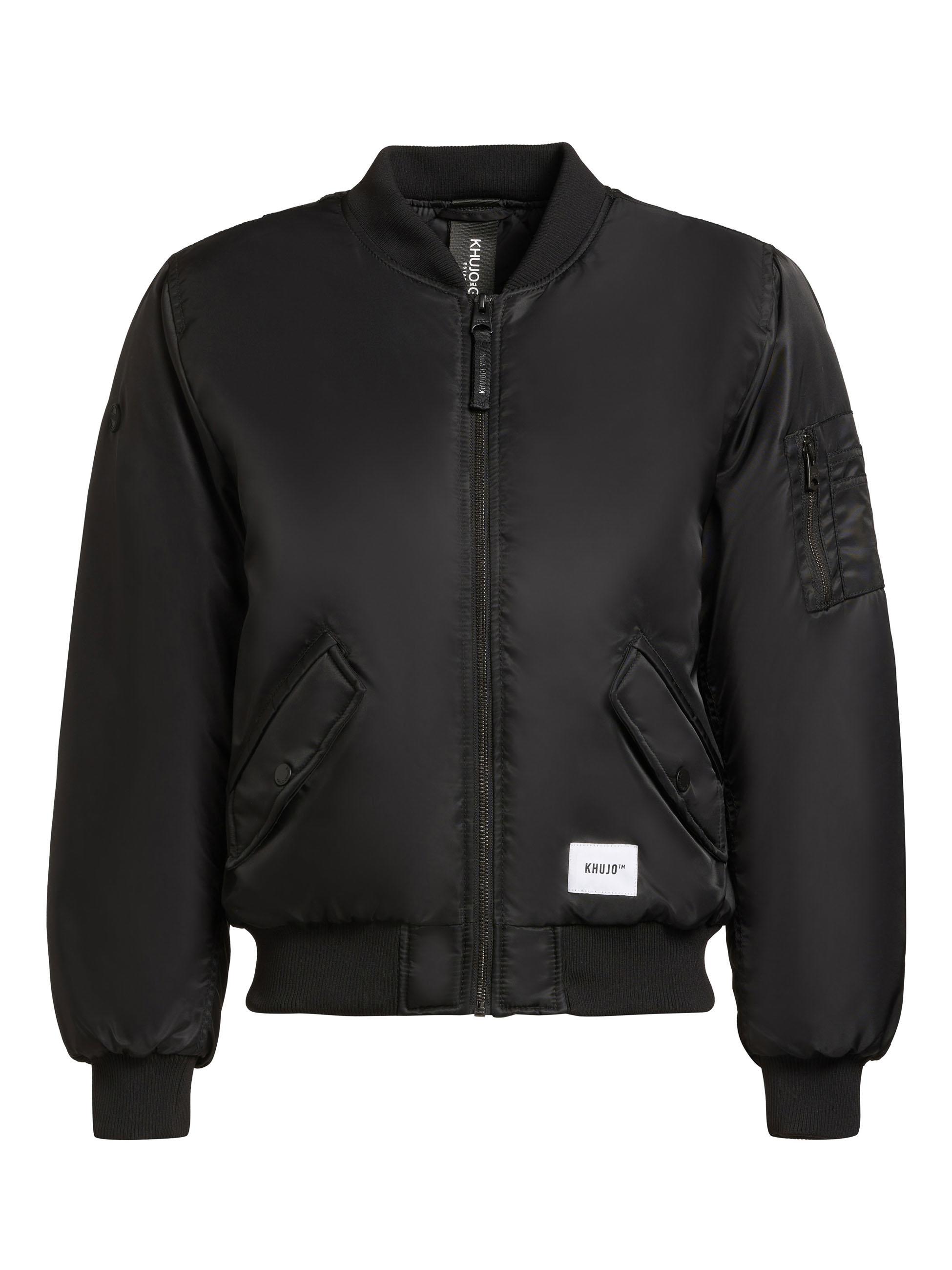 Seidig glänzende Bomberjacke "Kasia" Bomber Black