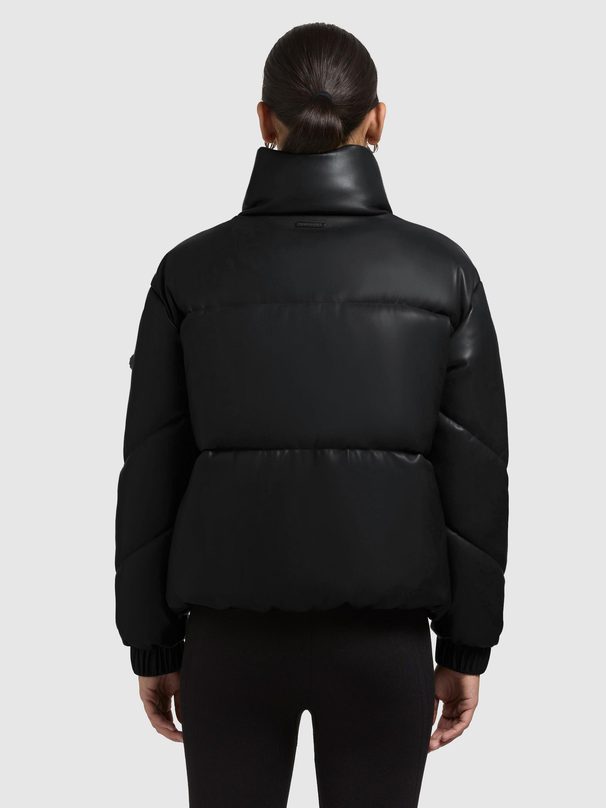 Winter Steppjacke in Lederoptik "Khalia" Black