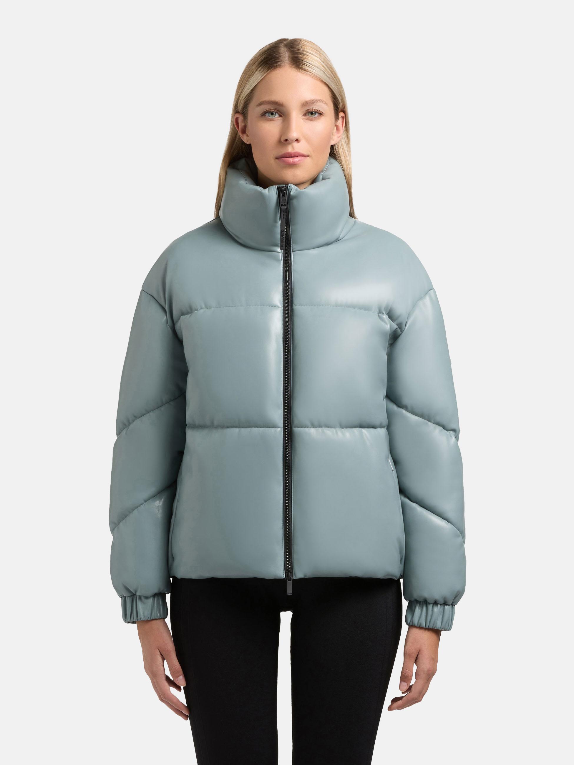 Winter Steppjacke in Lederoptik "Khalia" Light Blue