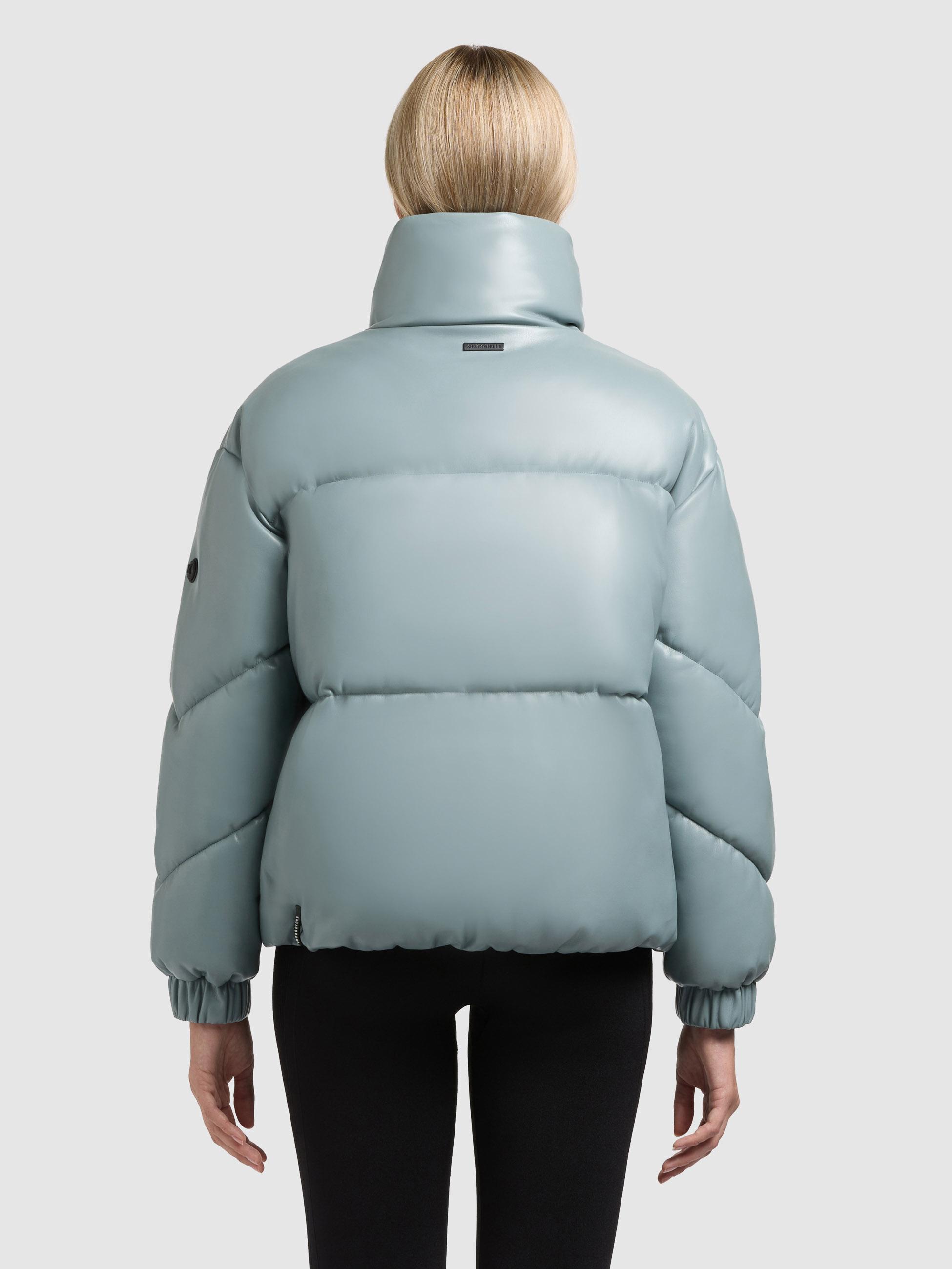 Winter Steppjacke in Lederoptik "Khalia" Light Blue