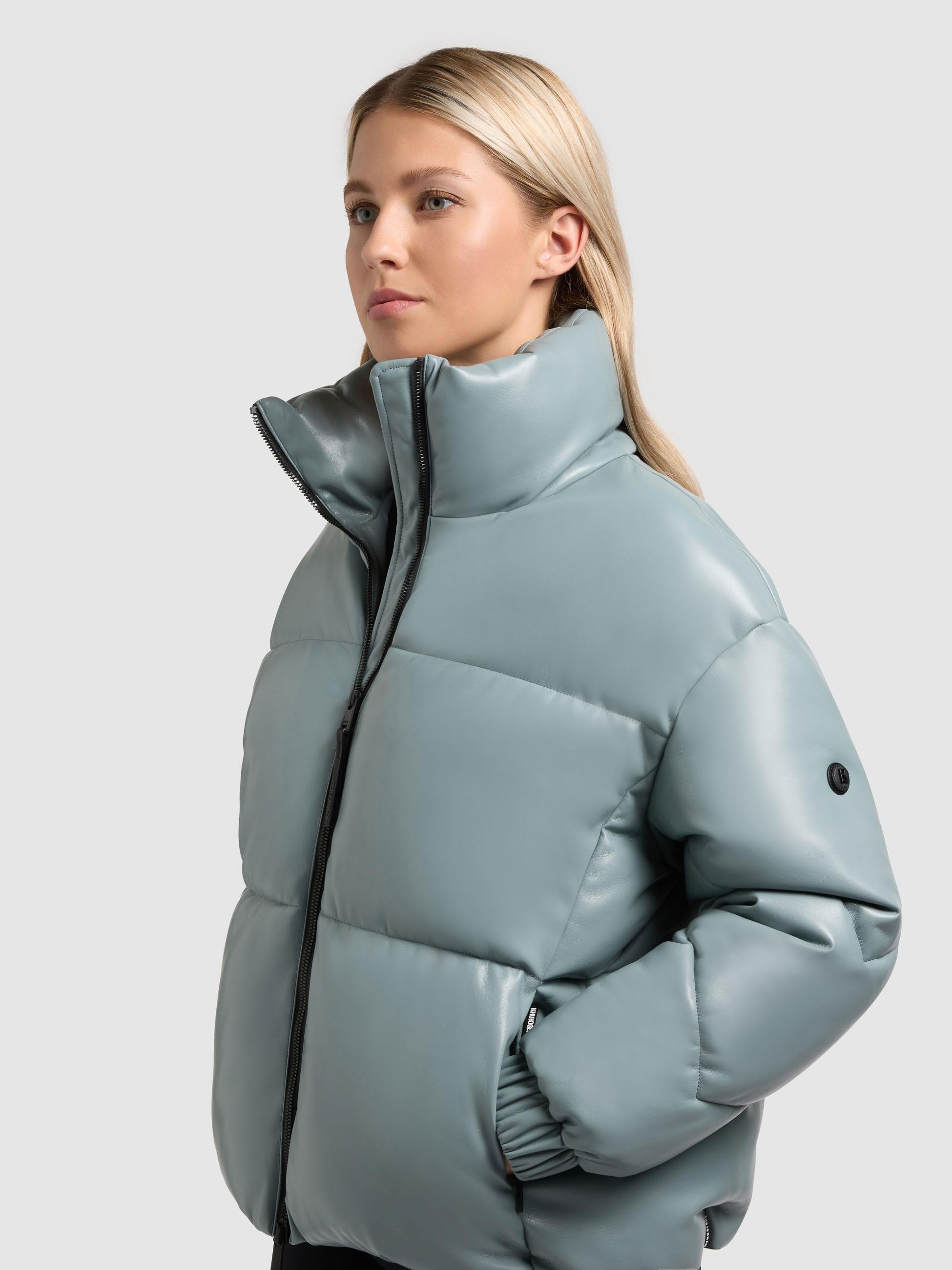 Winter Steppjacke in Lederoptik "Khalia" Light Blue