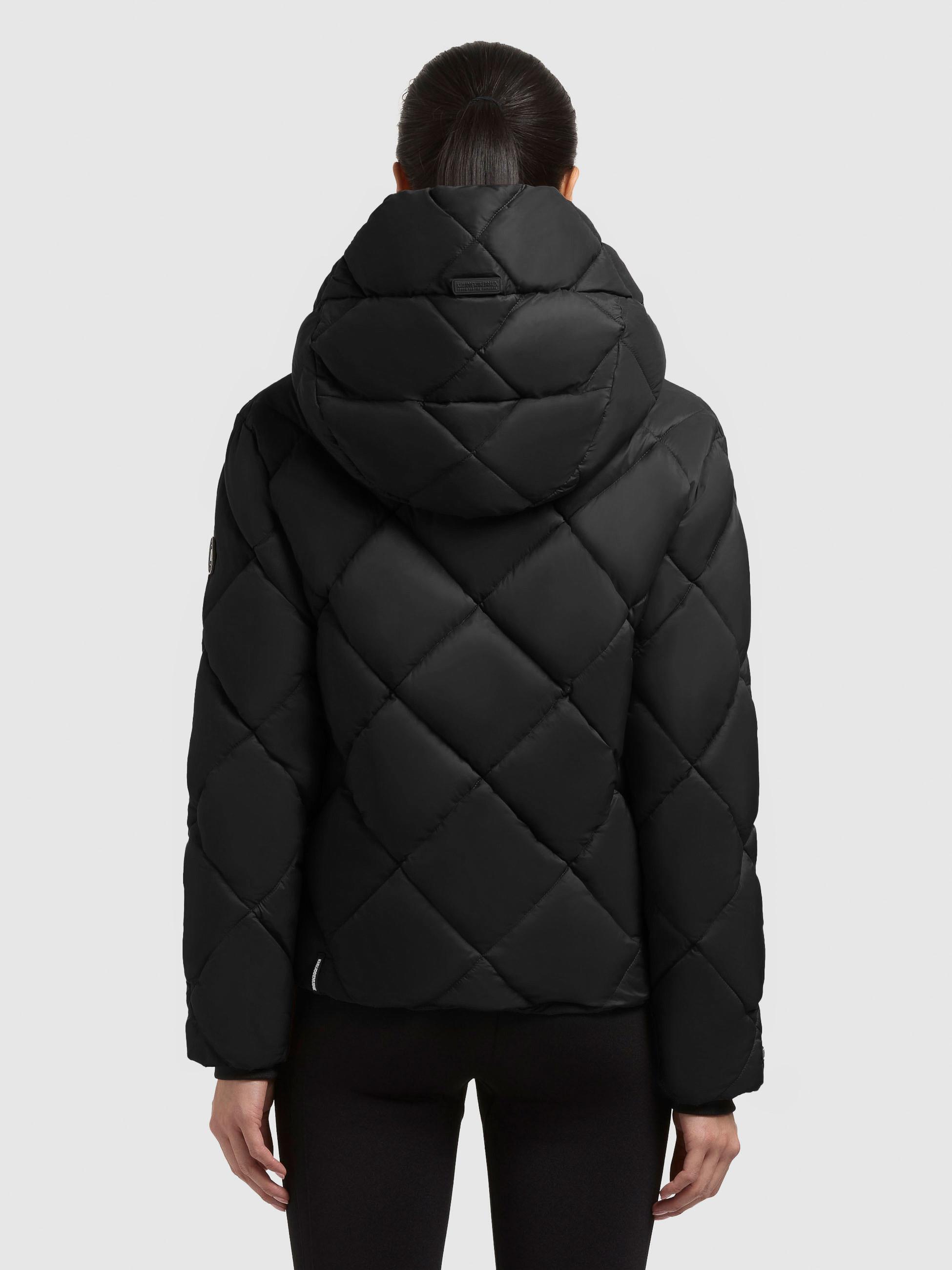 Winter Steppjacke mit Karo-Steppung "Lilian" Black
