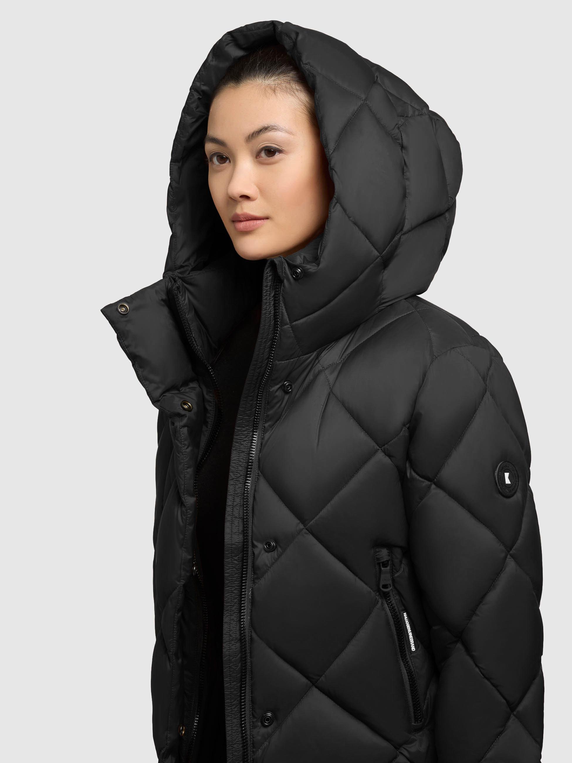 Winter Steppjacke mit Karo-Steppung "Lilian" Black