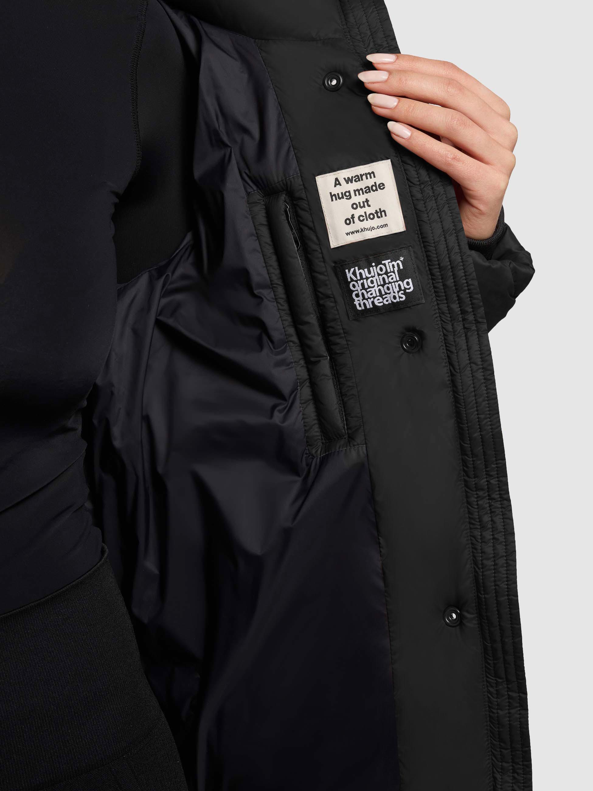 Winter Steppjacke mit Karo-Steppung "Lilian" Black