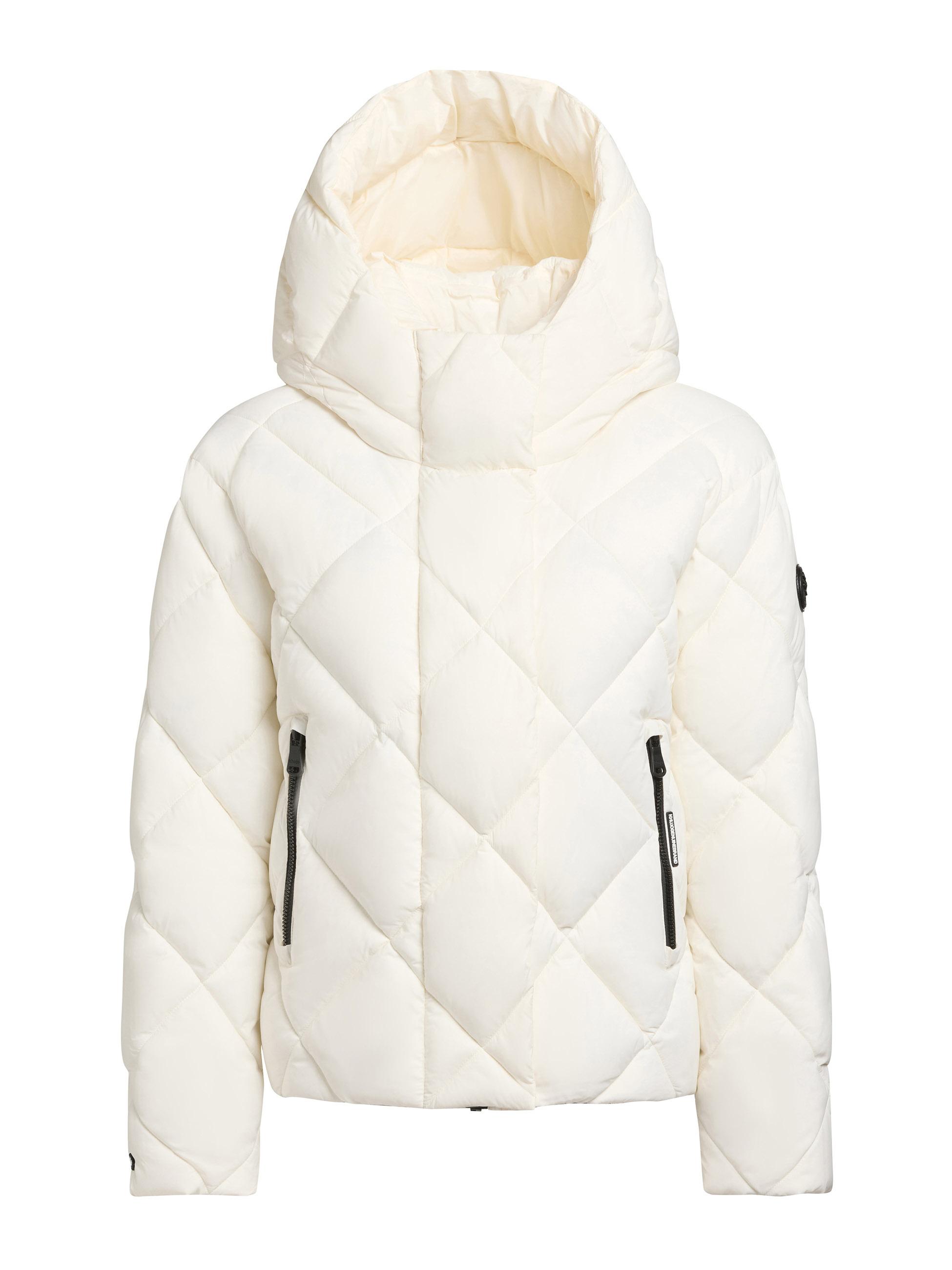Winter Steppjacke mit Karo-Steppung "Lilian" Luna White