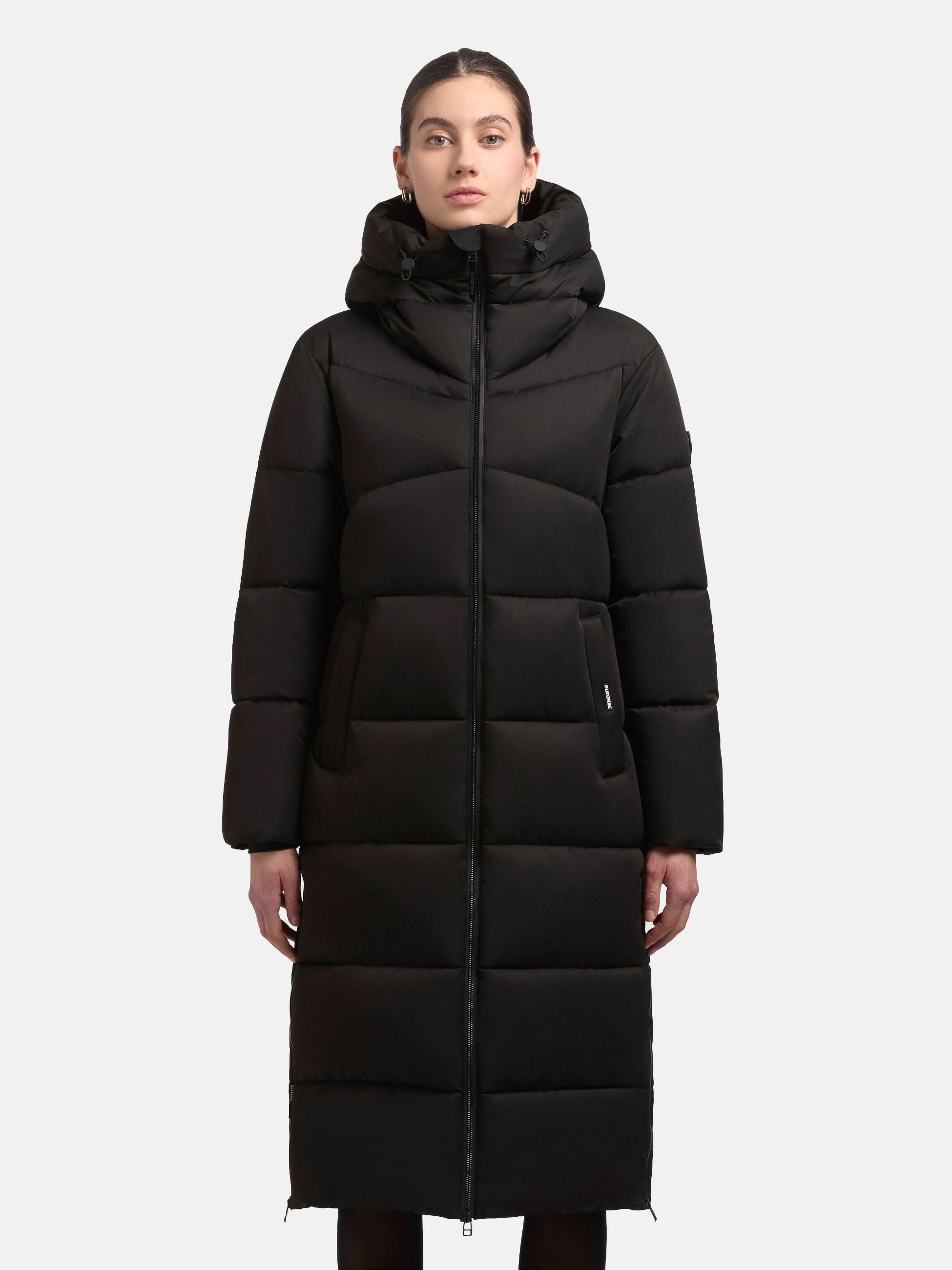 Winter Steppmantel mit seitlichen Gehschlitzen "Lima" Black