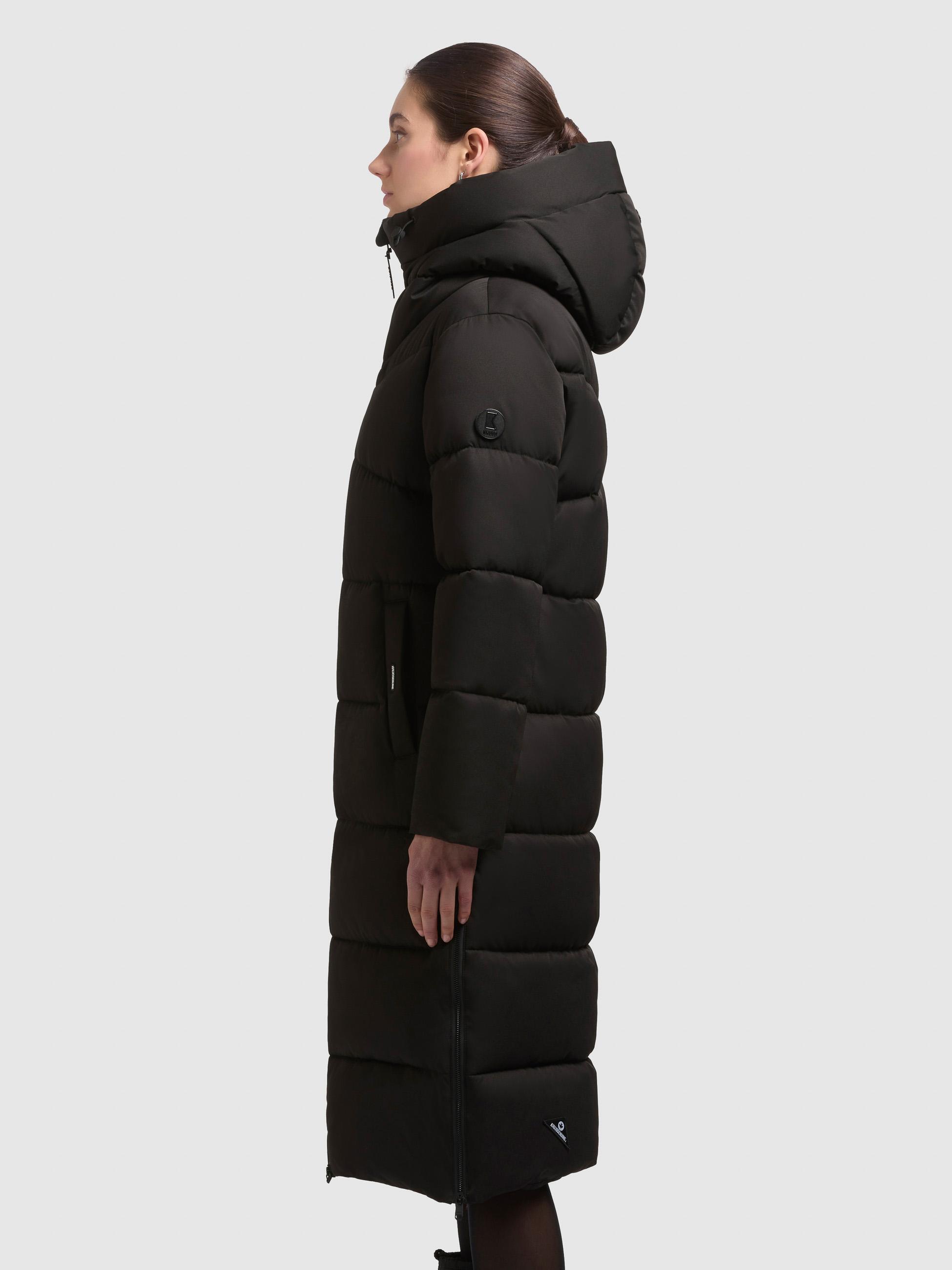 Winter Steppmantel mit seitlichen Gehschlitzen "Lima" Black