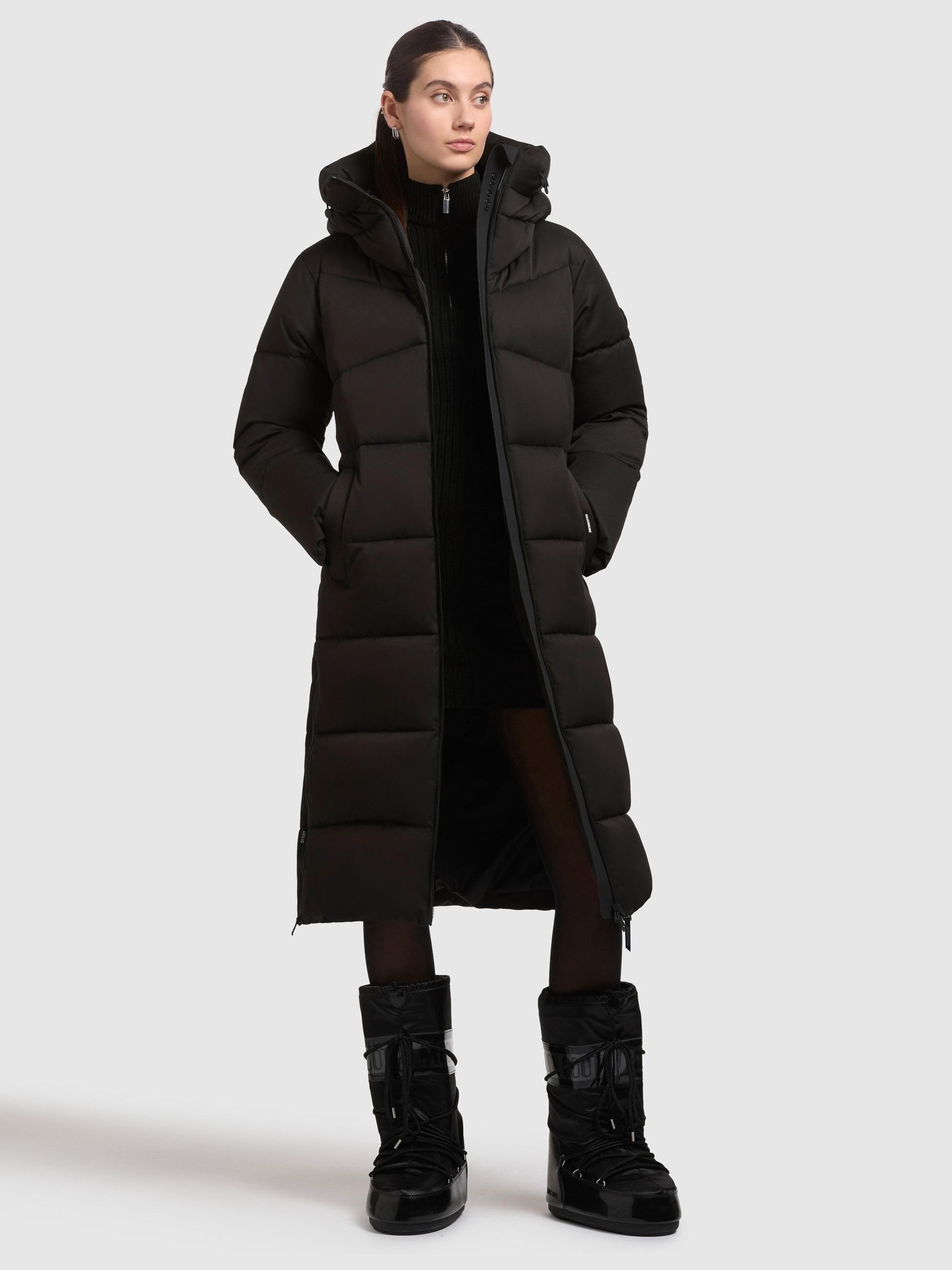 Winter Steppmantel mit seitlichen Gehschlitzen "Lima" Black