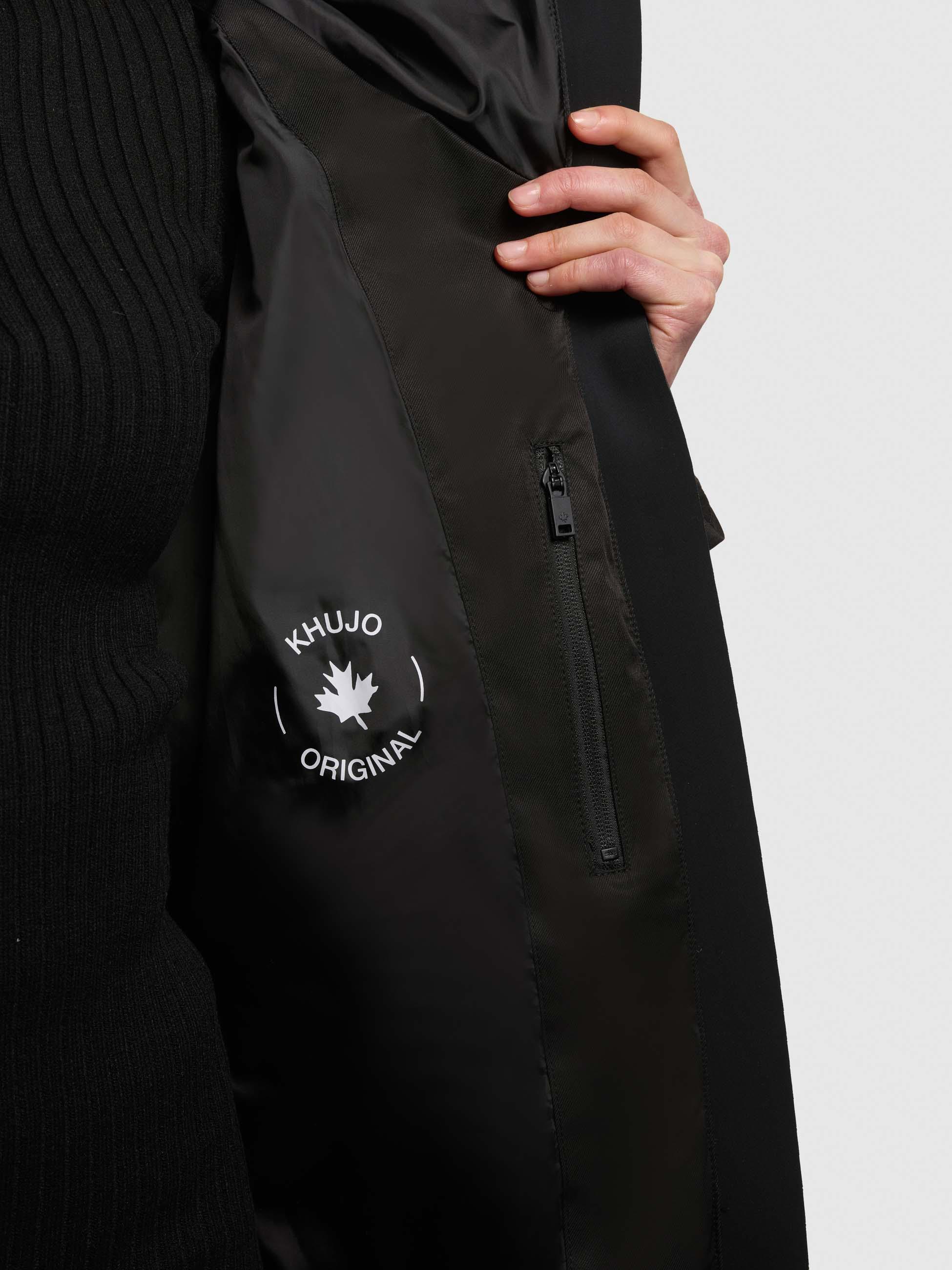 Winter Steppmantel mit seitlichen Gehschlitzen "Lima" Black