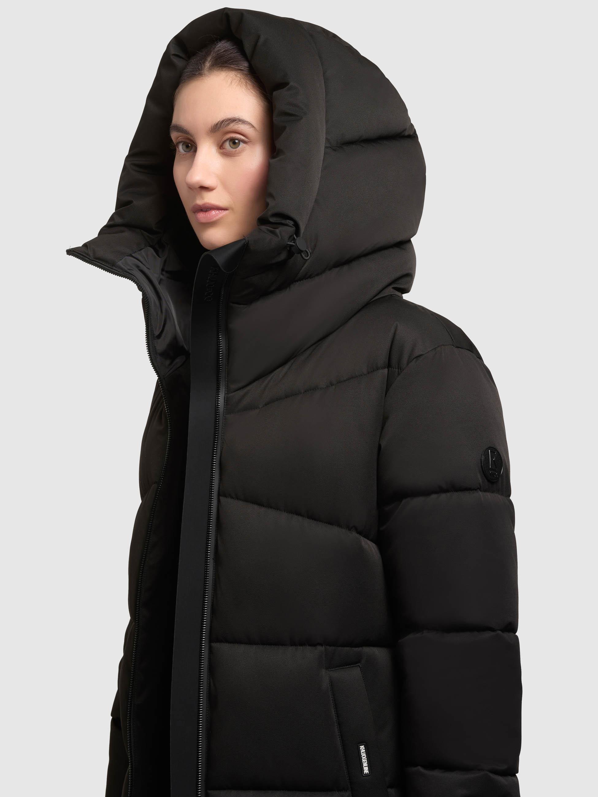 Winter Steppmantel mit seitlichen Gehschlitzen "Lima" Black