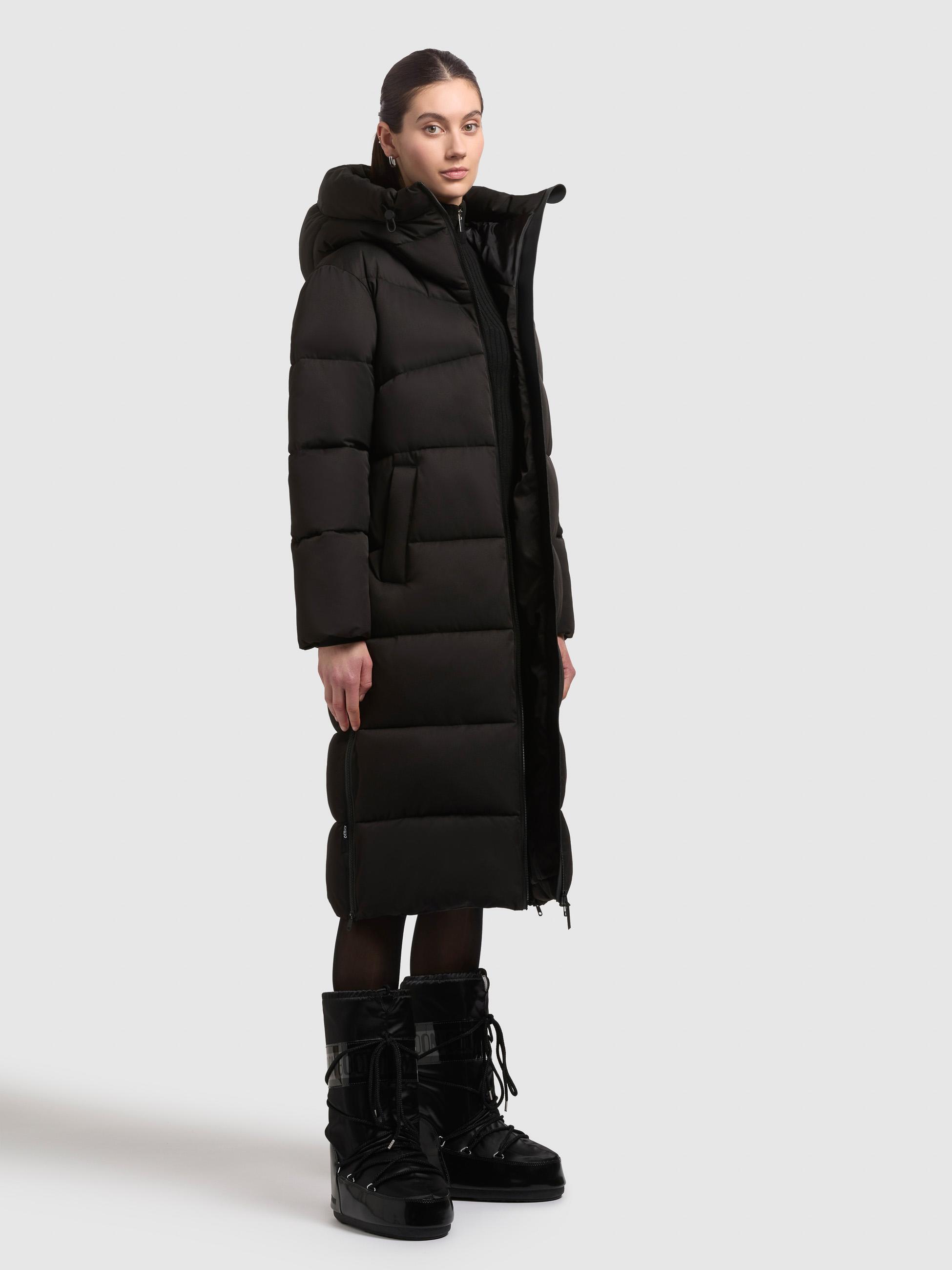 Winter Steppmantel mit seitlichen Gehschlitzen "Lima" Black