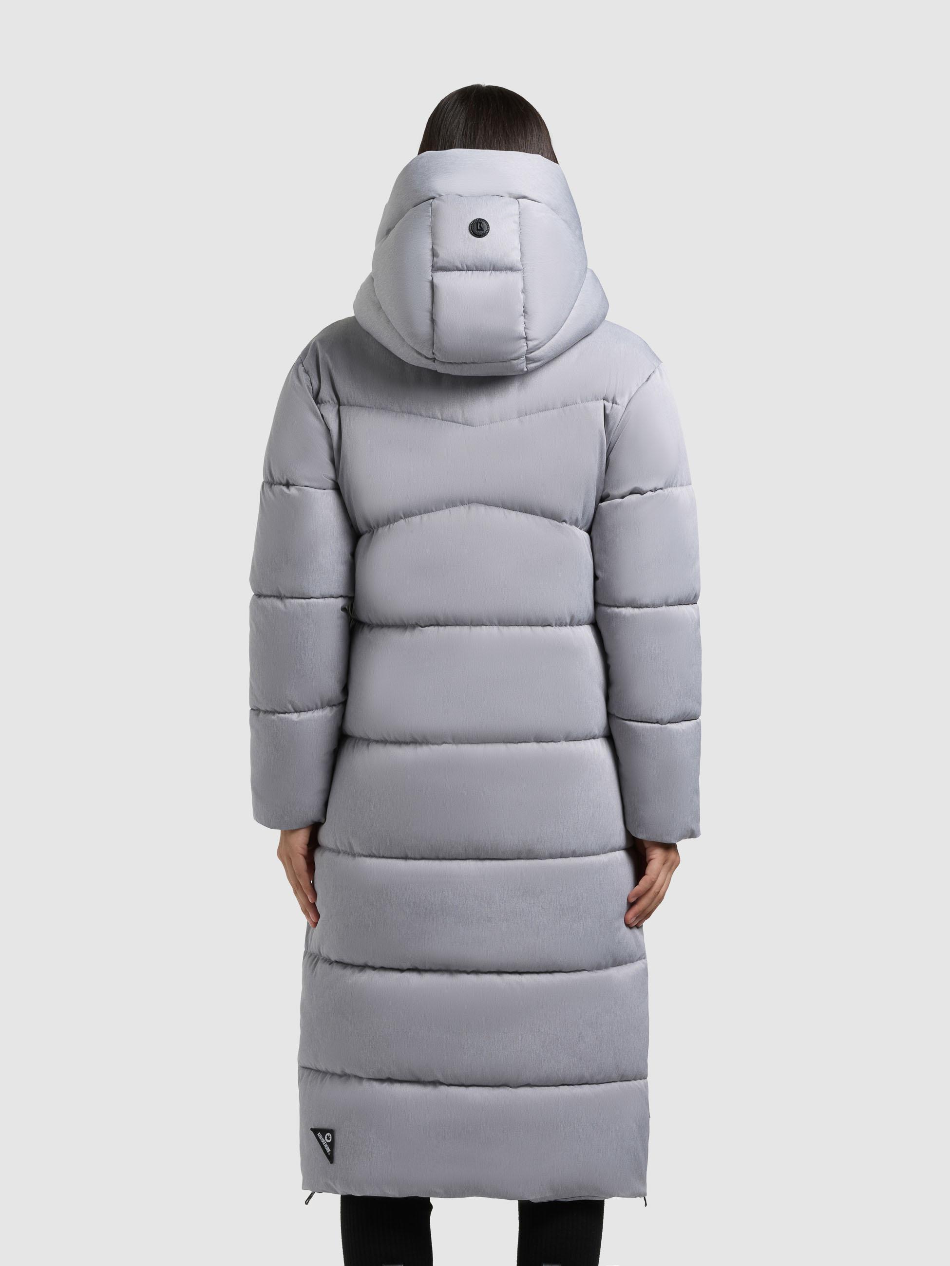 Winter Steppmantel mit seitlichen Gehschlitzen "Lima" Bliss Melange Grey