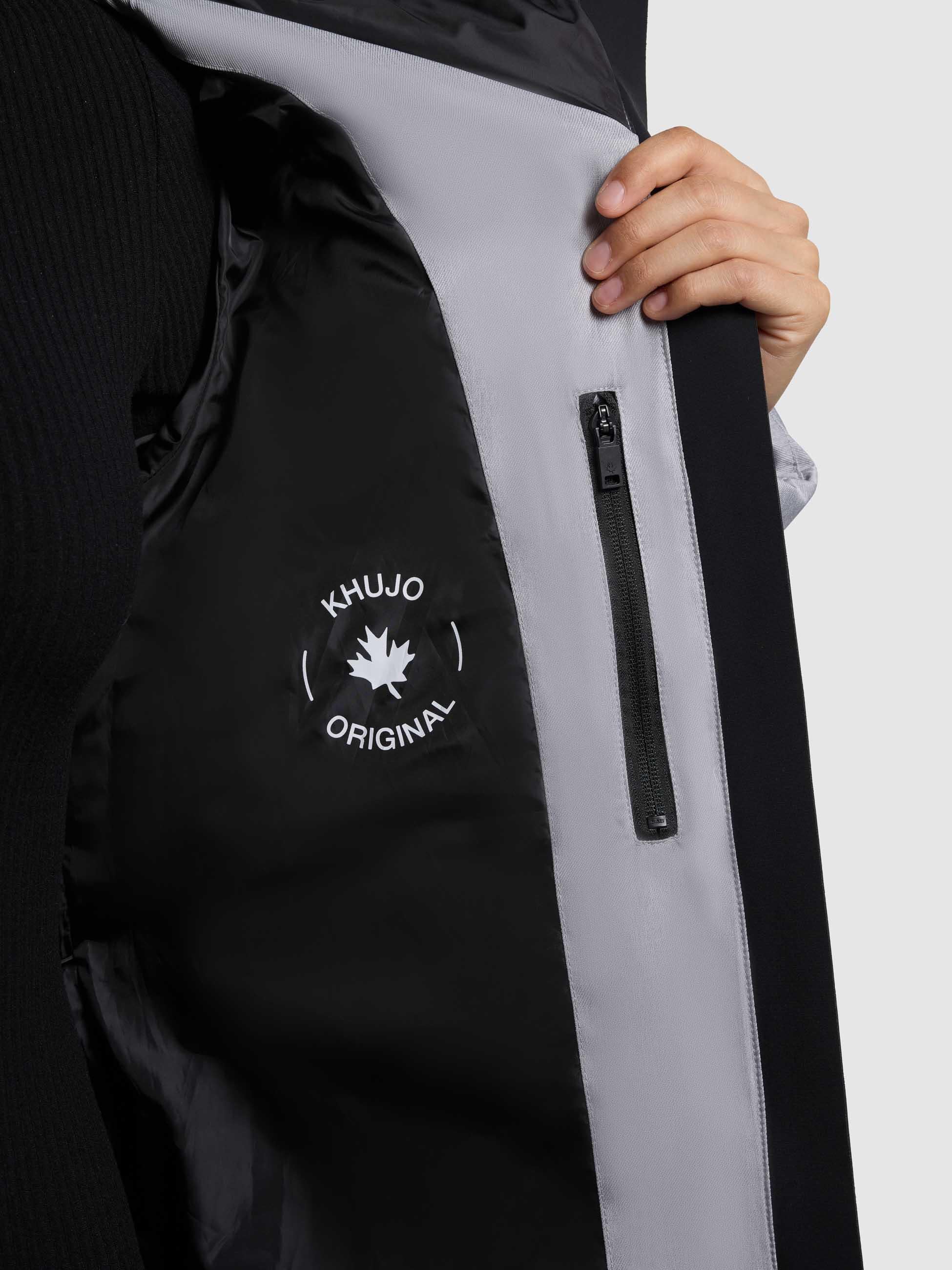 Winter Steppmantel mit seitlichen Gehschlitzen "Lima" Bliss Melange Grey