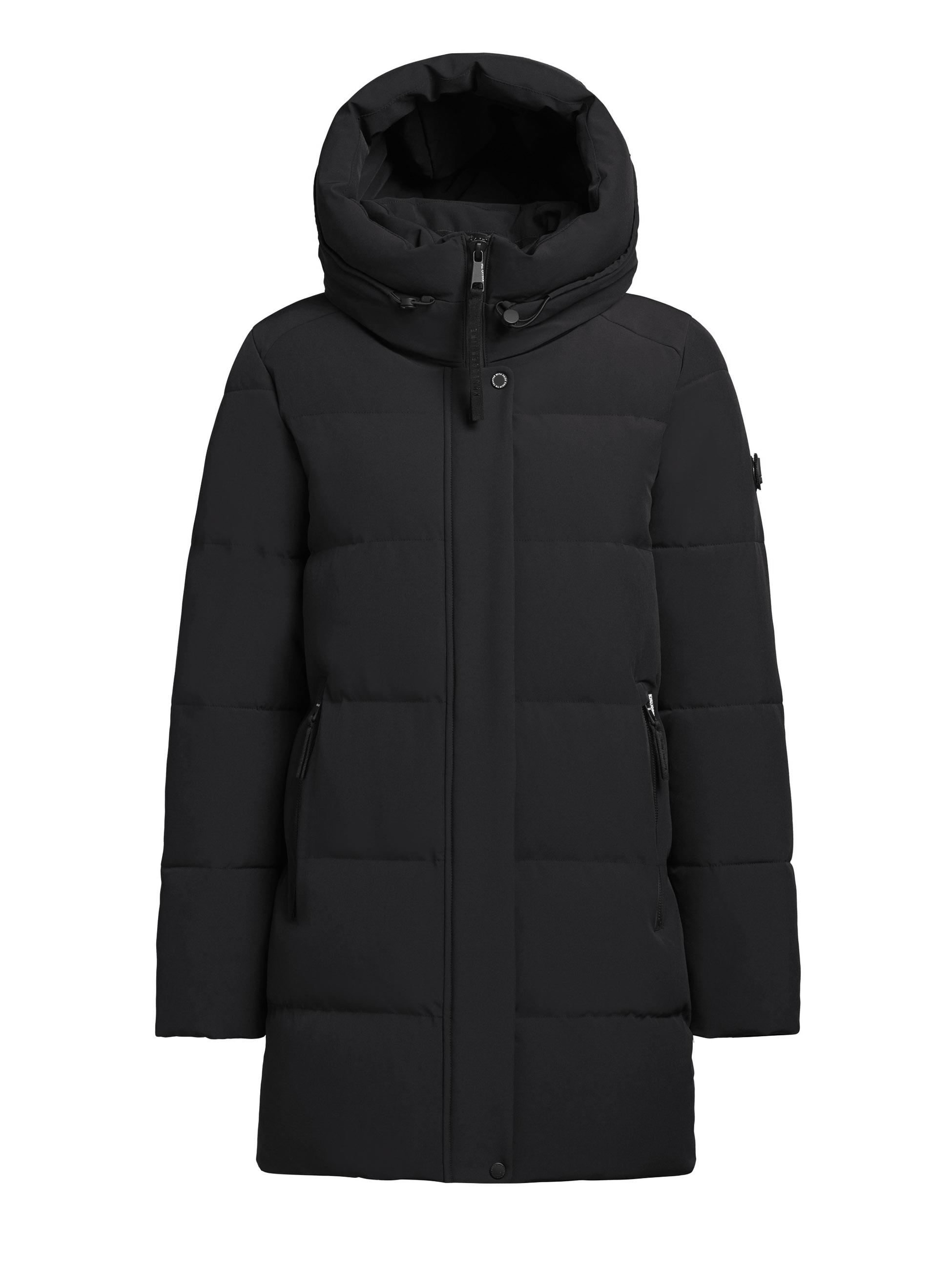 Warme Winterjacke mit verstellbarer Kapuze "Lola-YM" Black