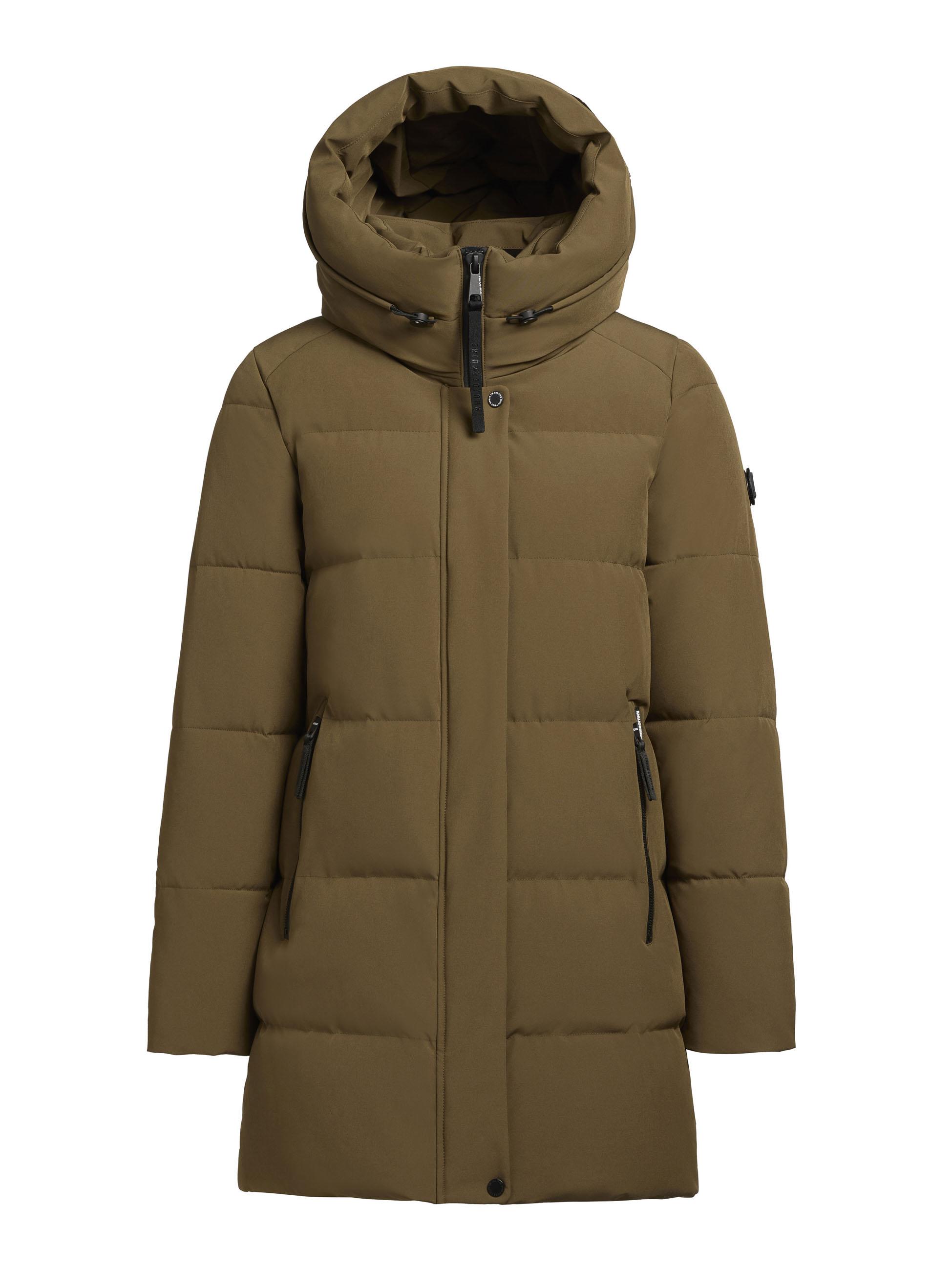 Winterjacke warme Steppjacke mit verstellbarer Kapuze "Lola-YM" Rich Green